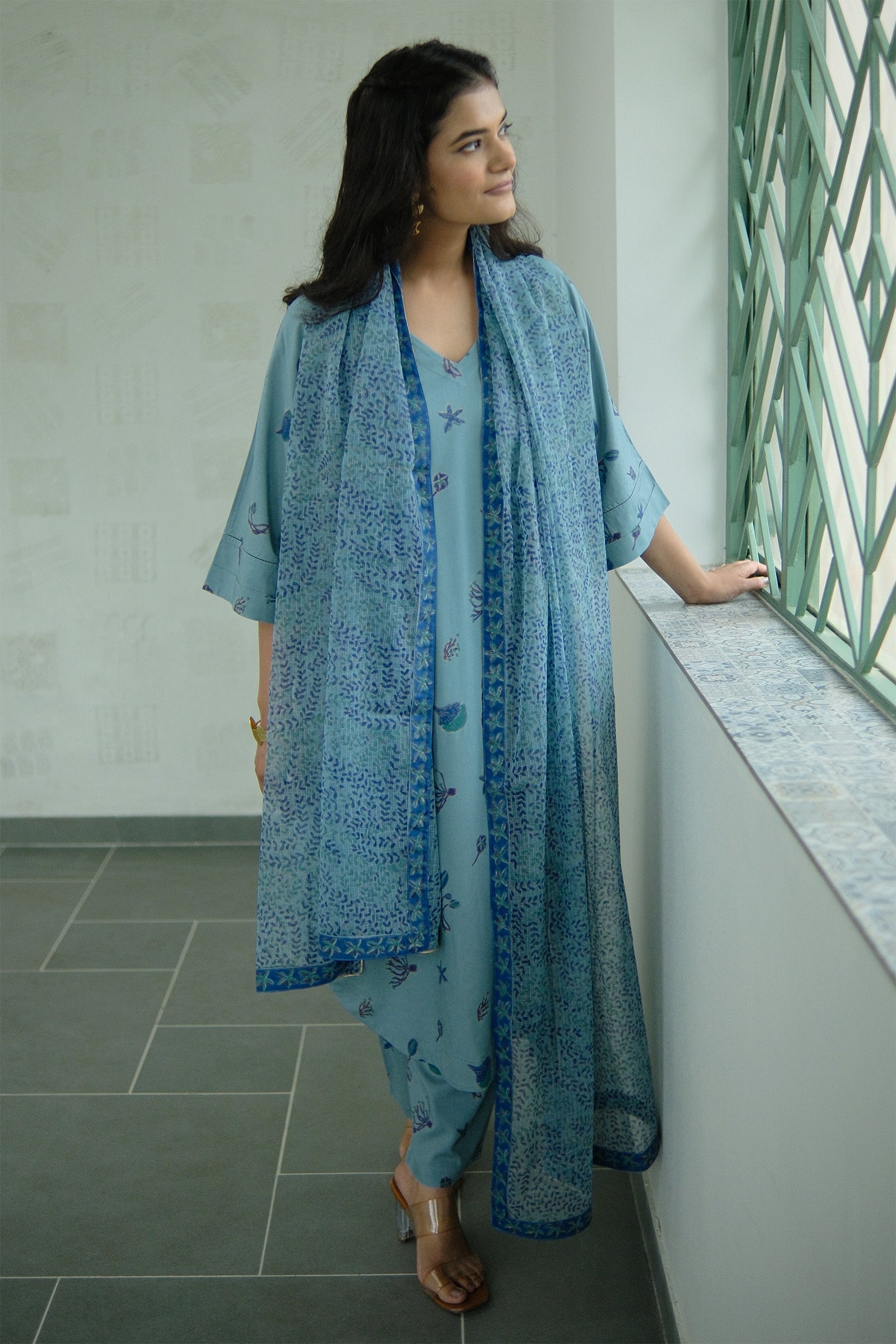 Aura suit set - teal