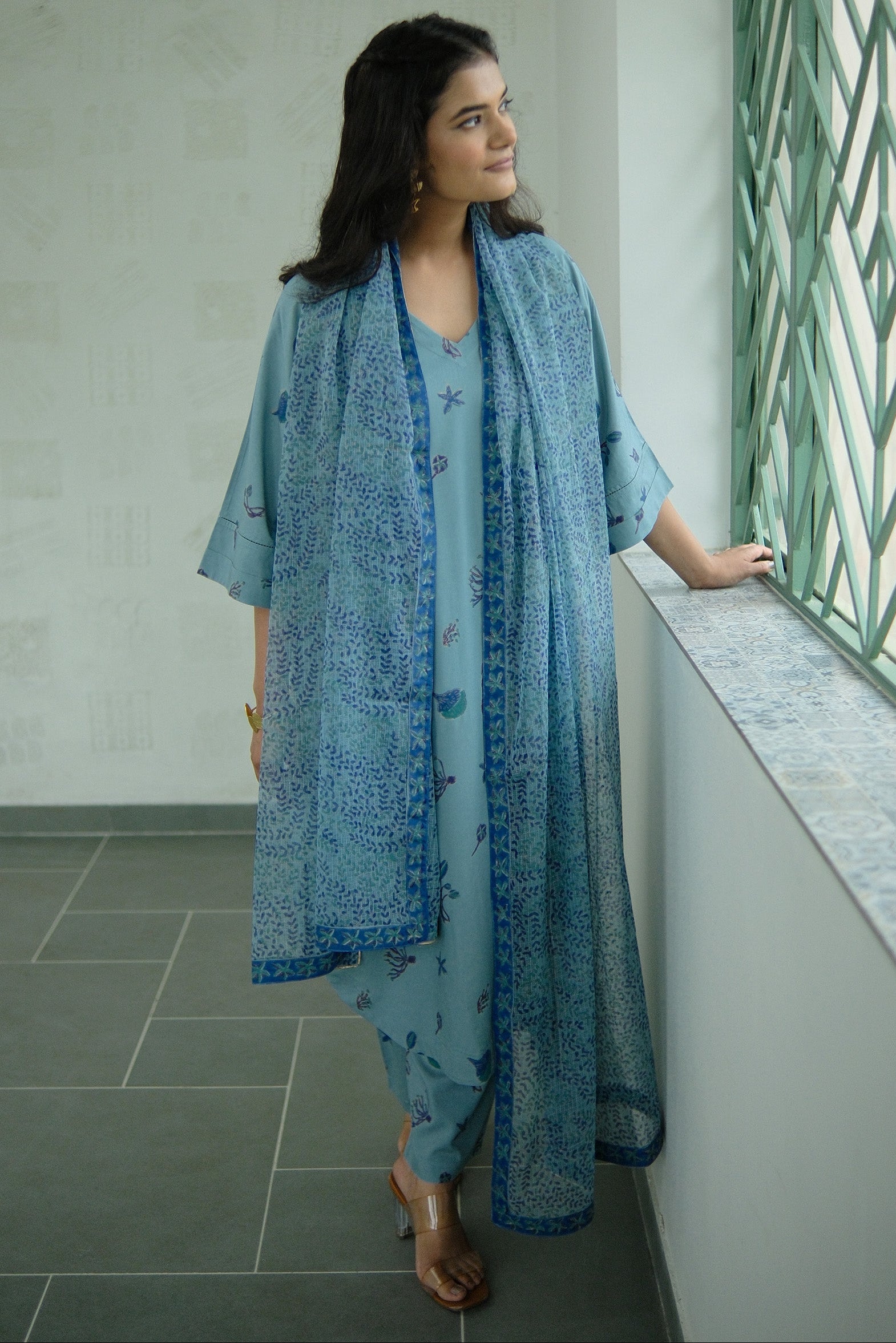 Aura suit set - teal - Dhãran