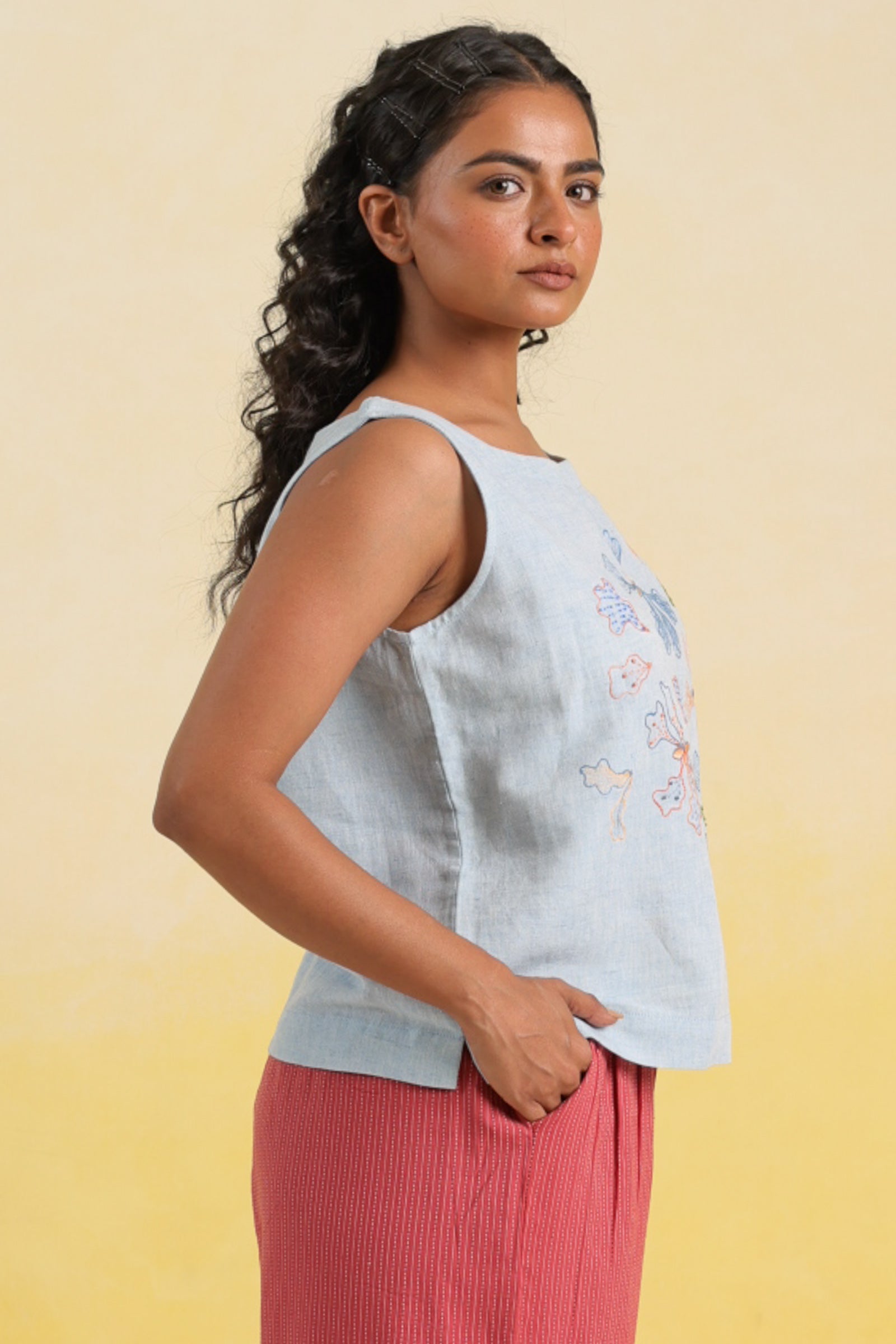 Bloom Blue Top