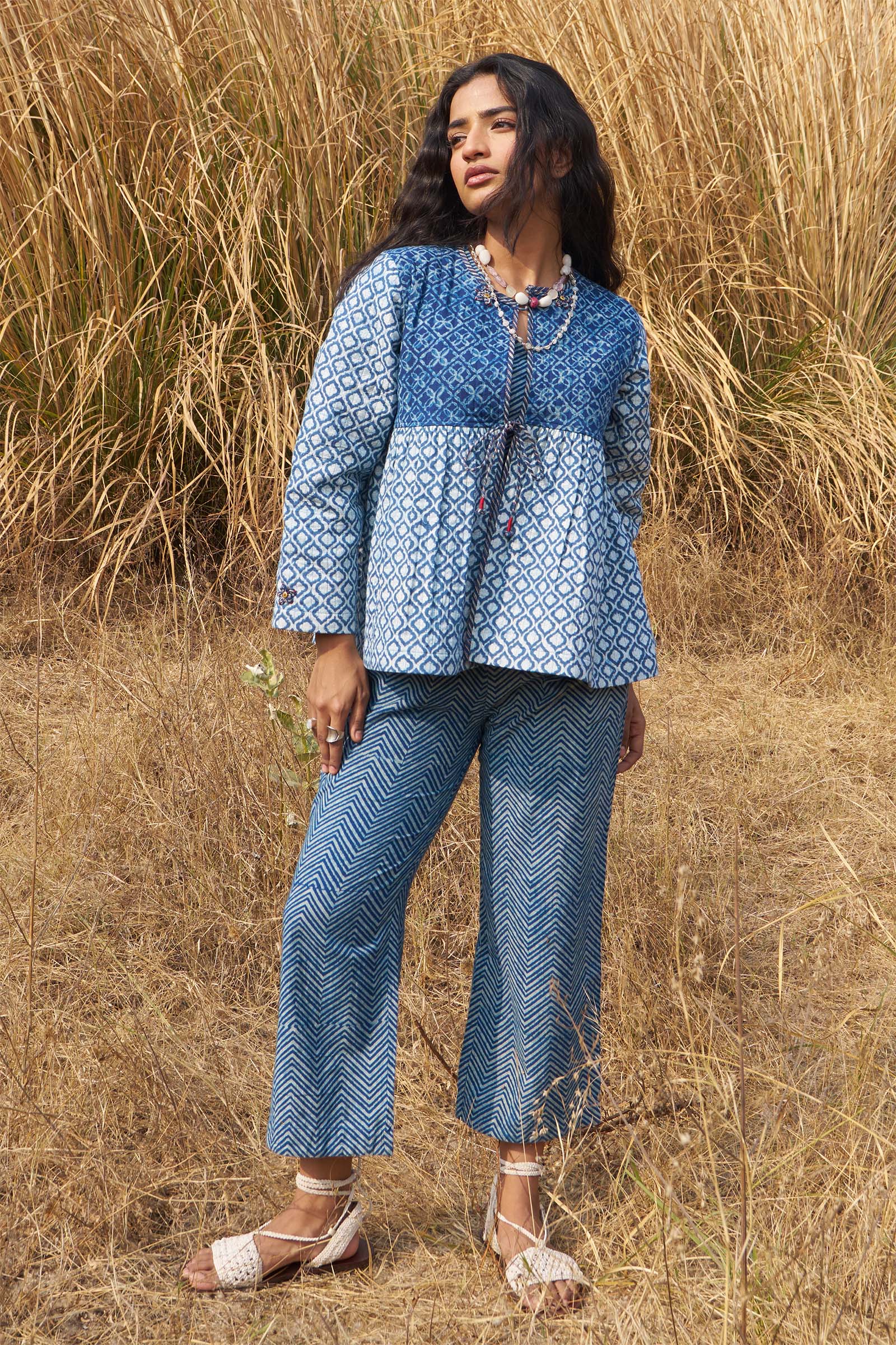 Rabari Indigo Quilted Jacket