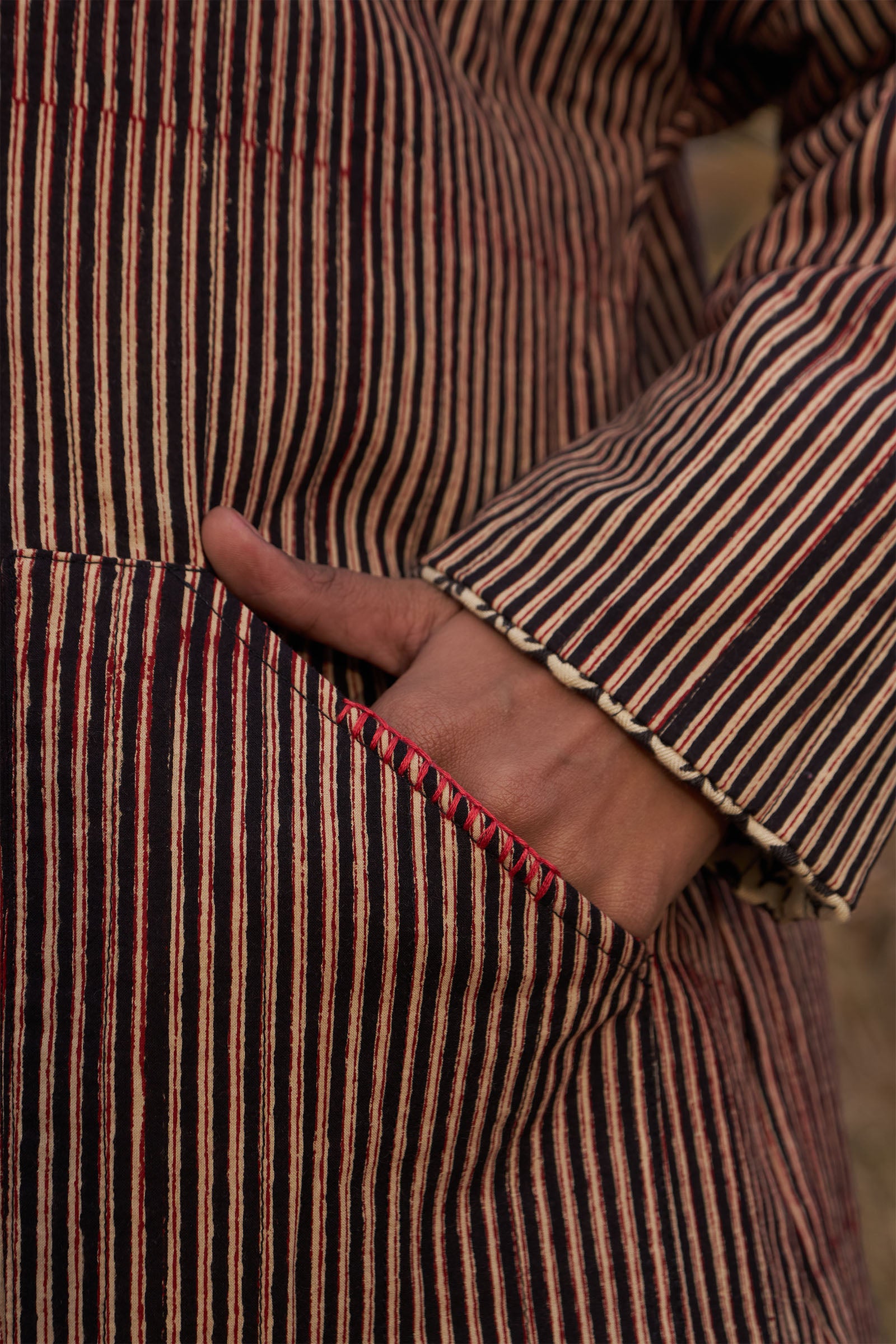 Mosaic Patch Quilted Jacket - Dhãran