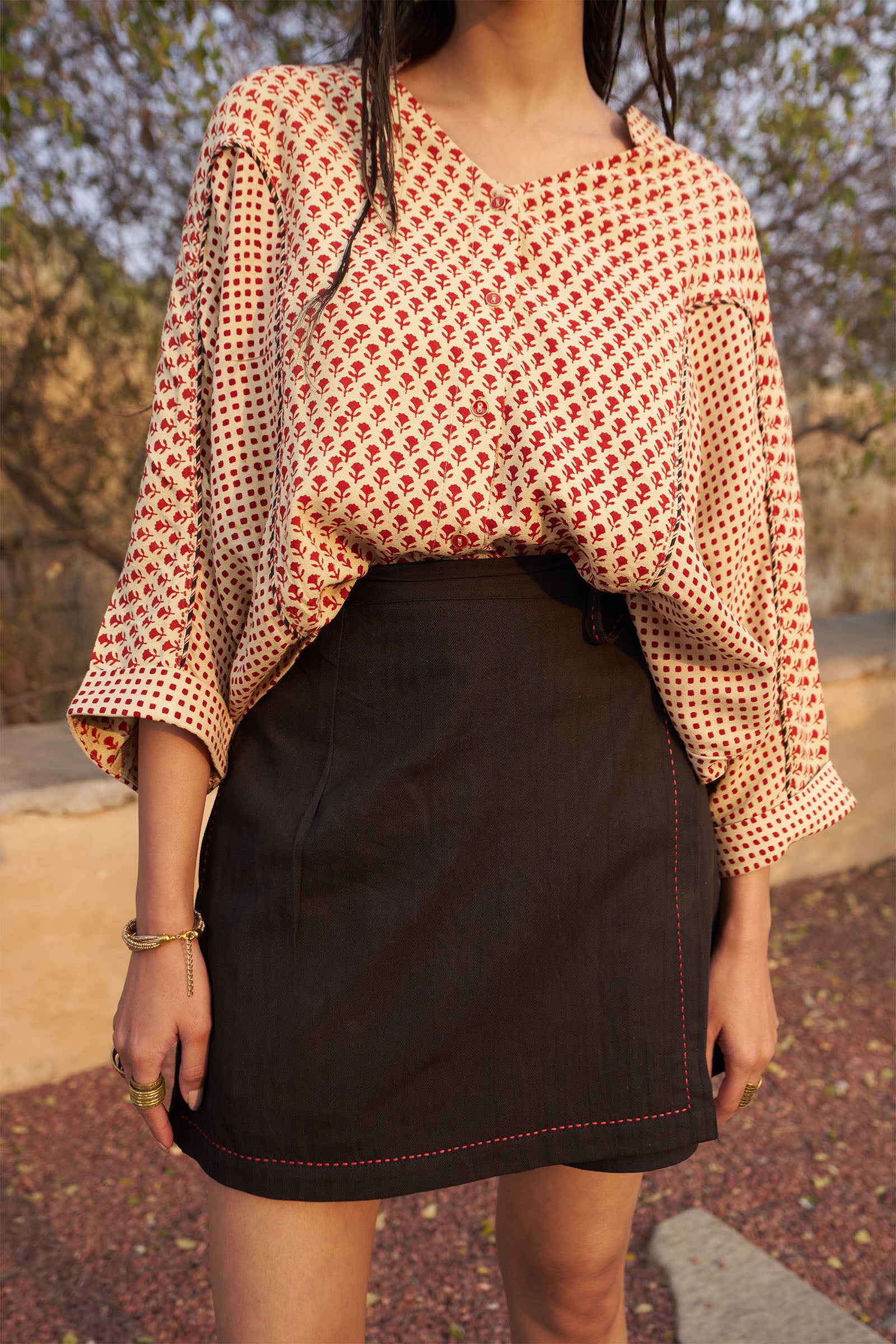 Kaju Red Shirt - Dhãran