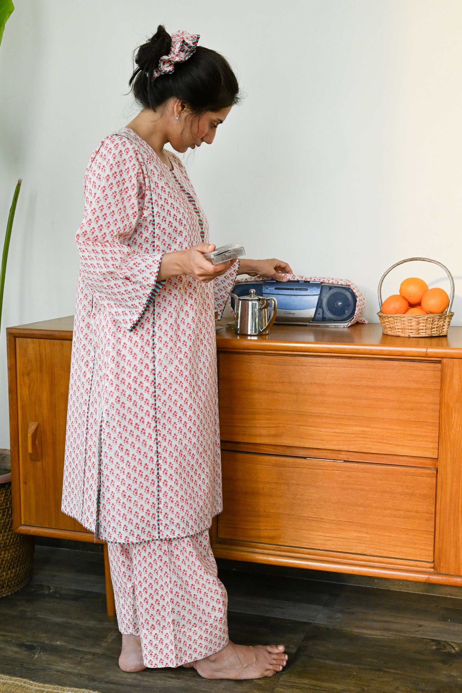 Ruhi Farshi Pant Peach - Dhãran