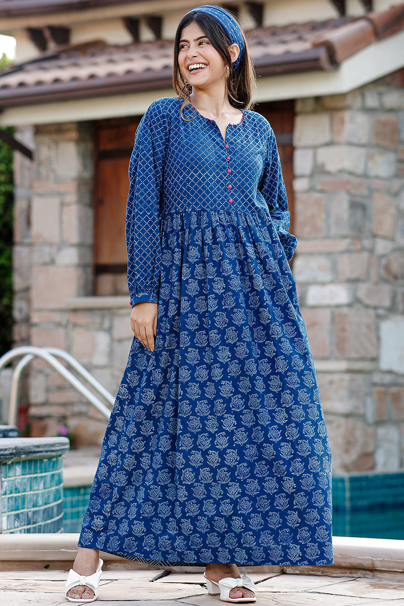 Danny Indigo Dress - Dhãran