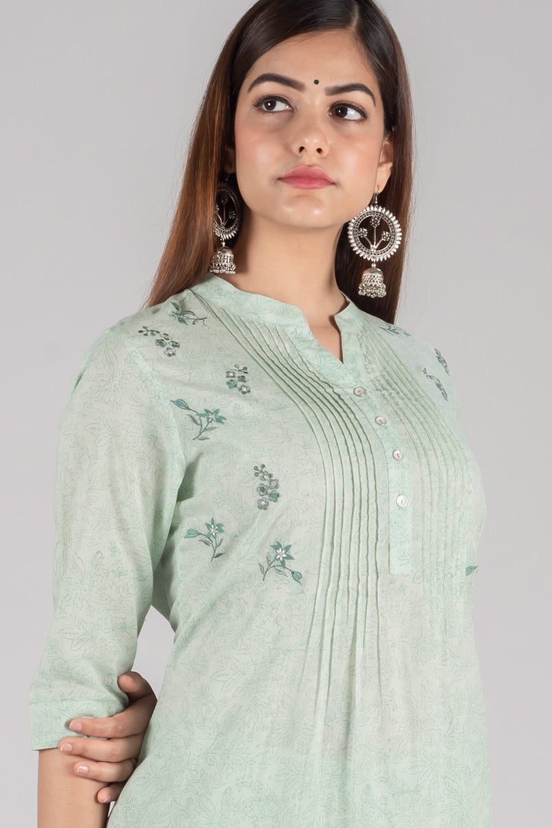 Minti Green Kurta - Dhãran