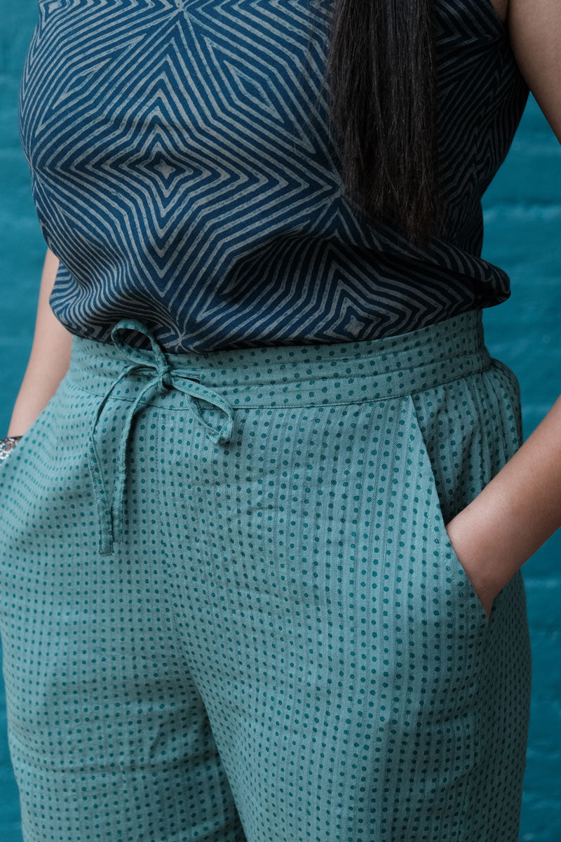 Turquoise Straight Pants - Dhãran