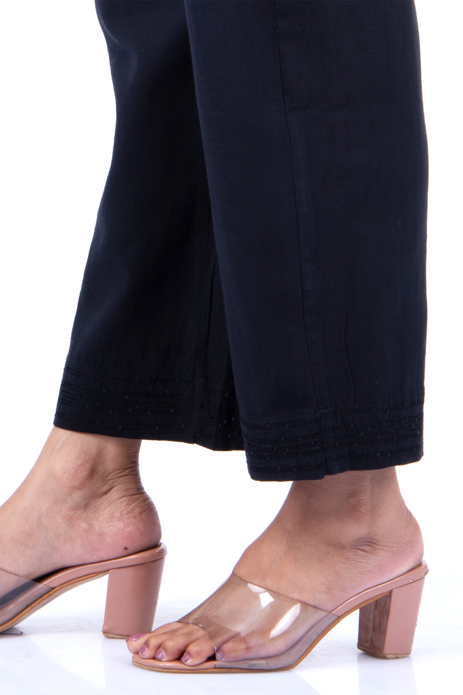 Sequins Black Pants