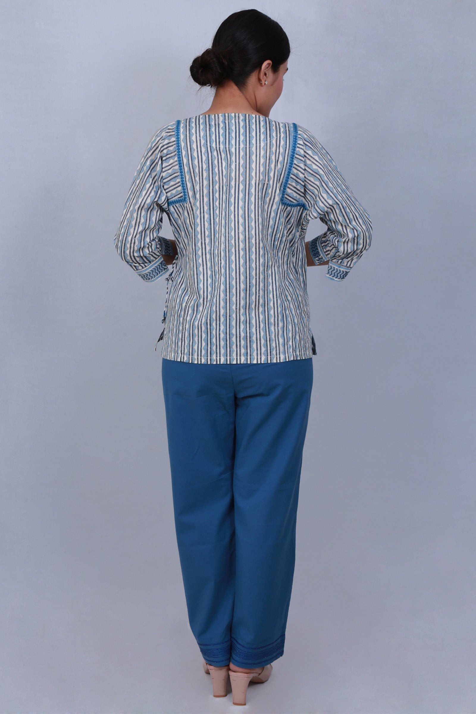 Sequins Blue Pants