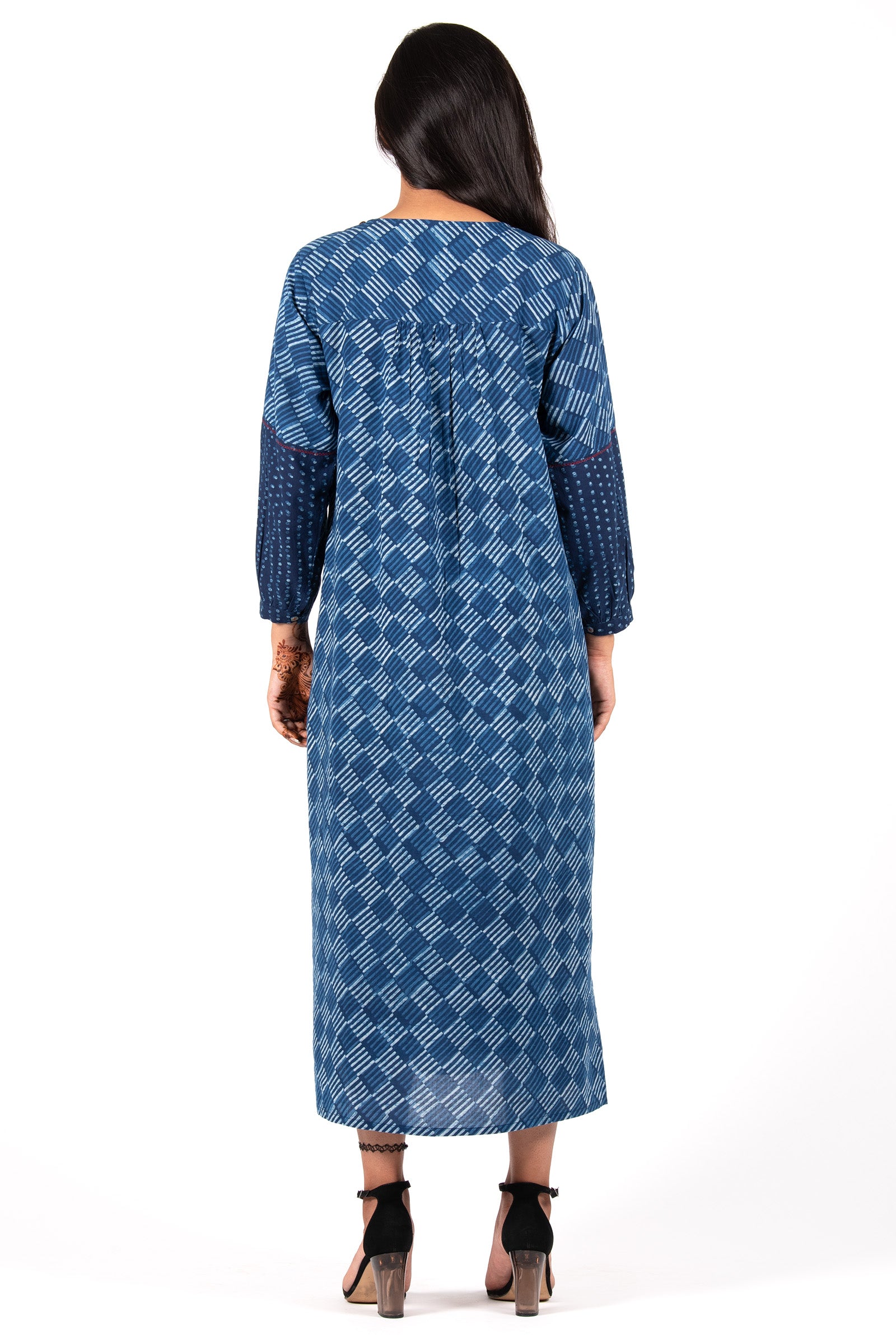 Kantha Yoke Indigo Tunic