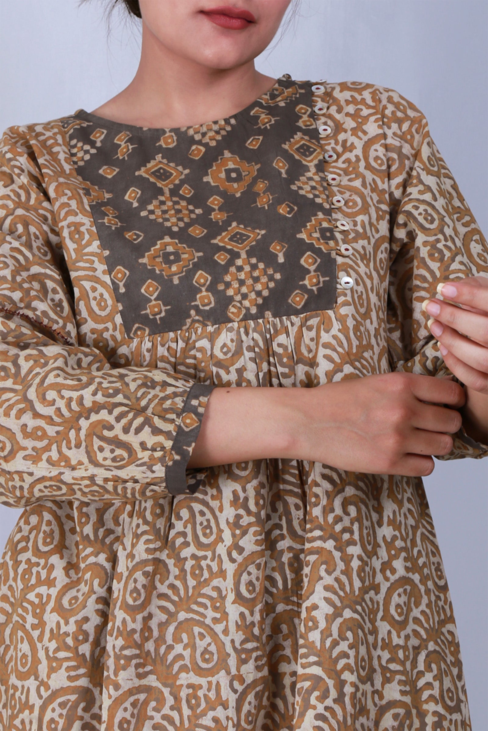 Yoke Mustard Tunic