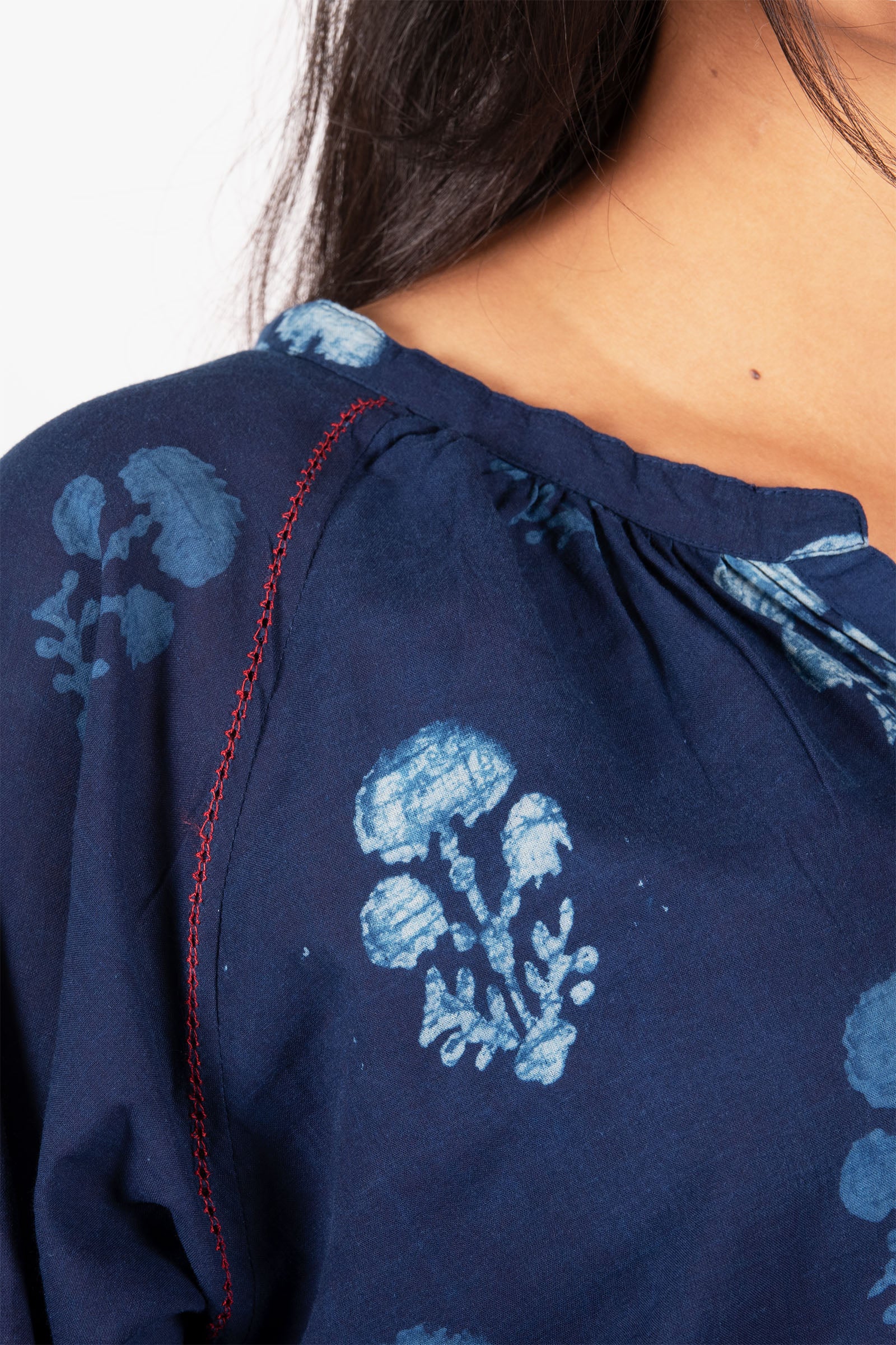 Gather Indigo Top