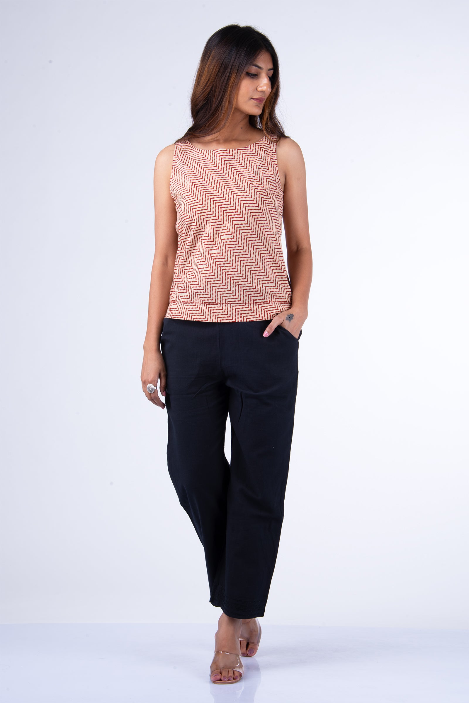 Sleeveless Crop Top
