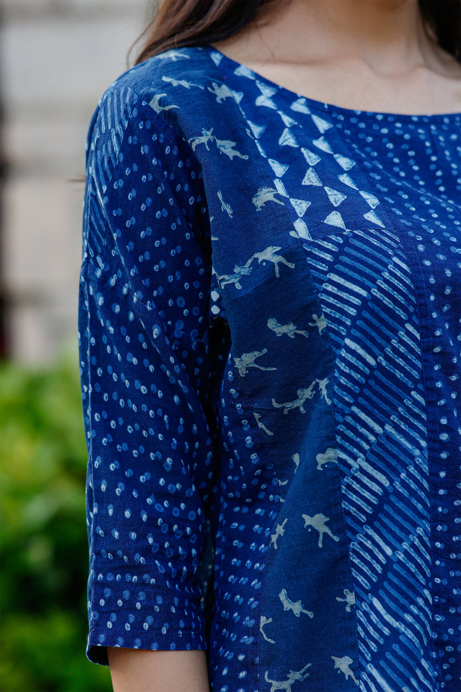 Neel Patch Work Top