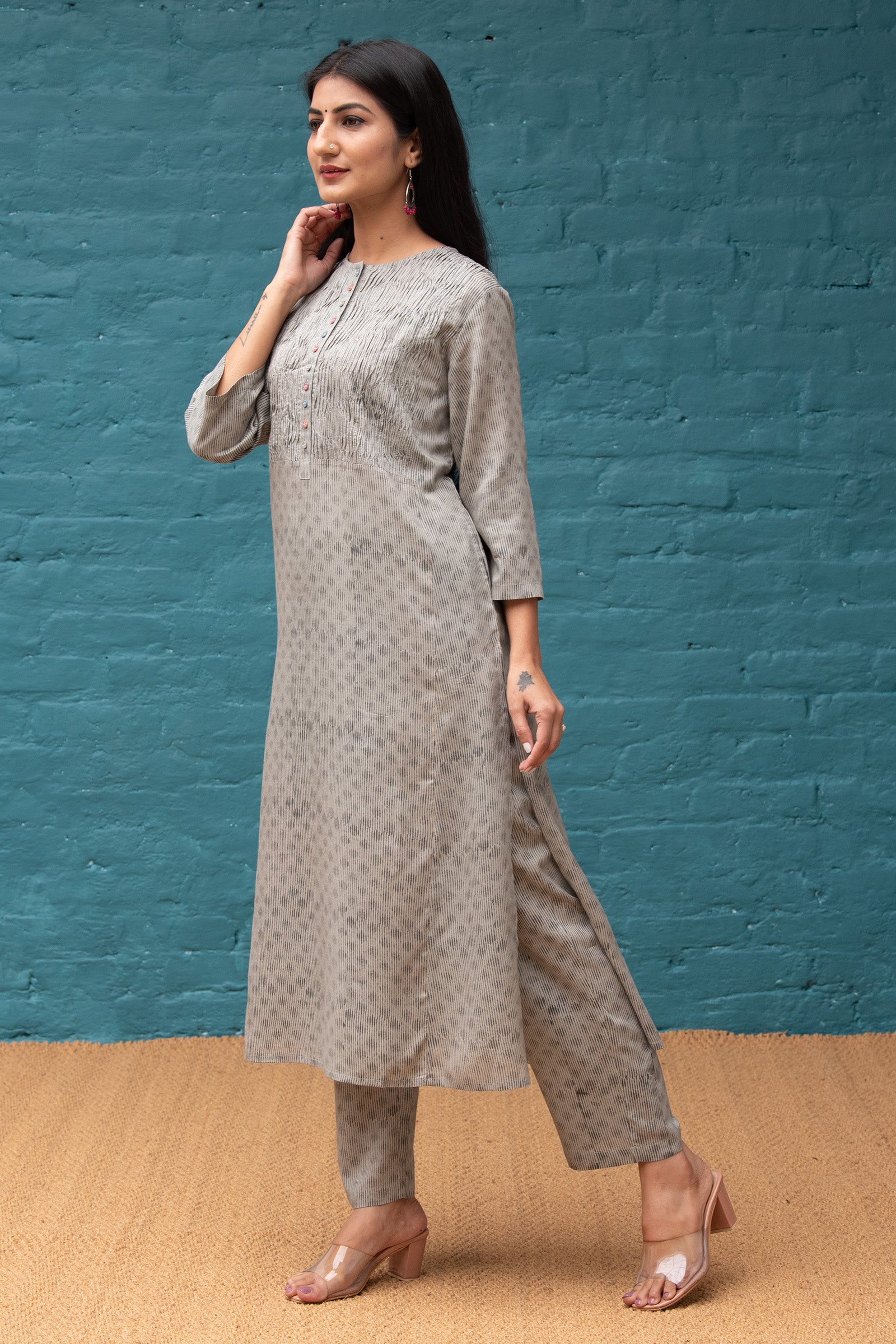 Lehar Grey Kurta