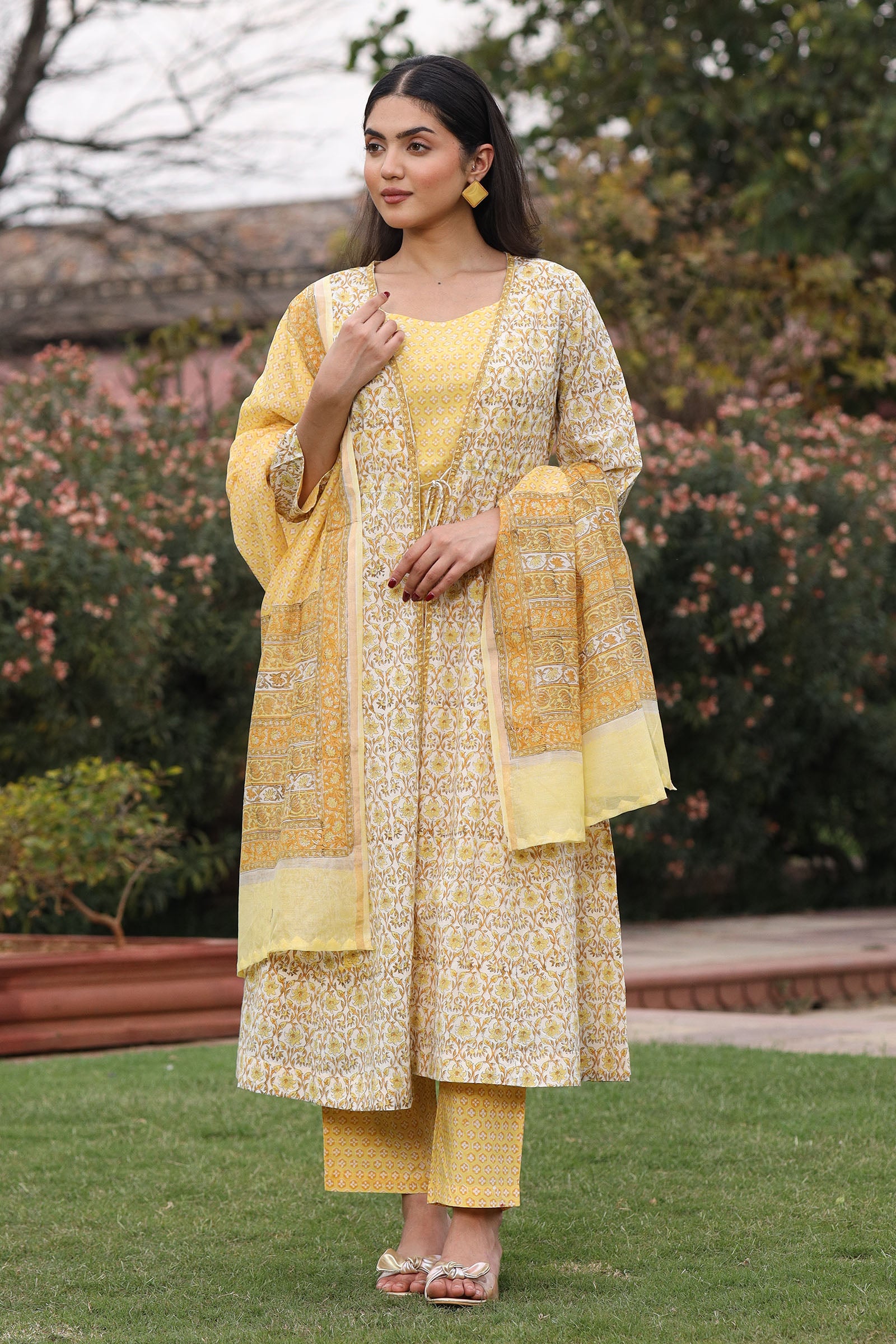 Tarana Yellow Kurta and Pant Set
