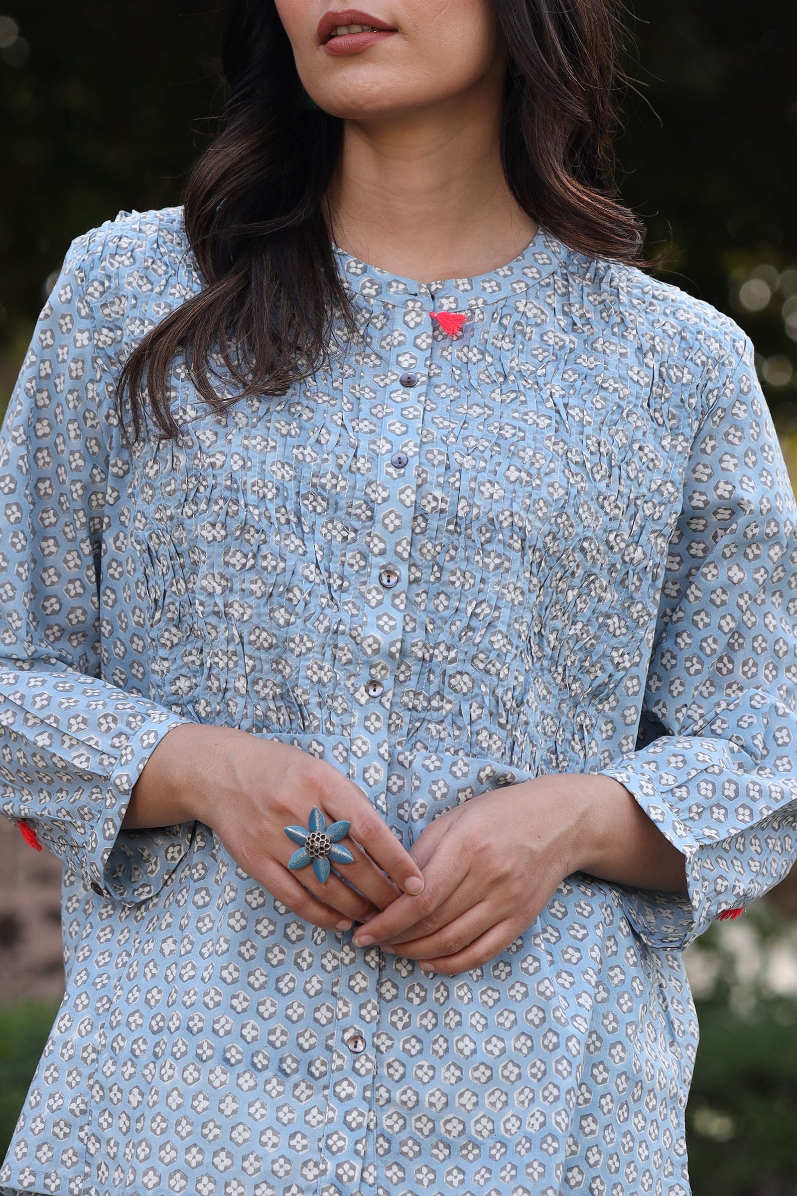 Dilli Blue Top