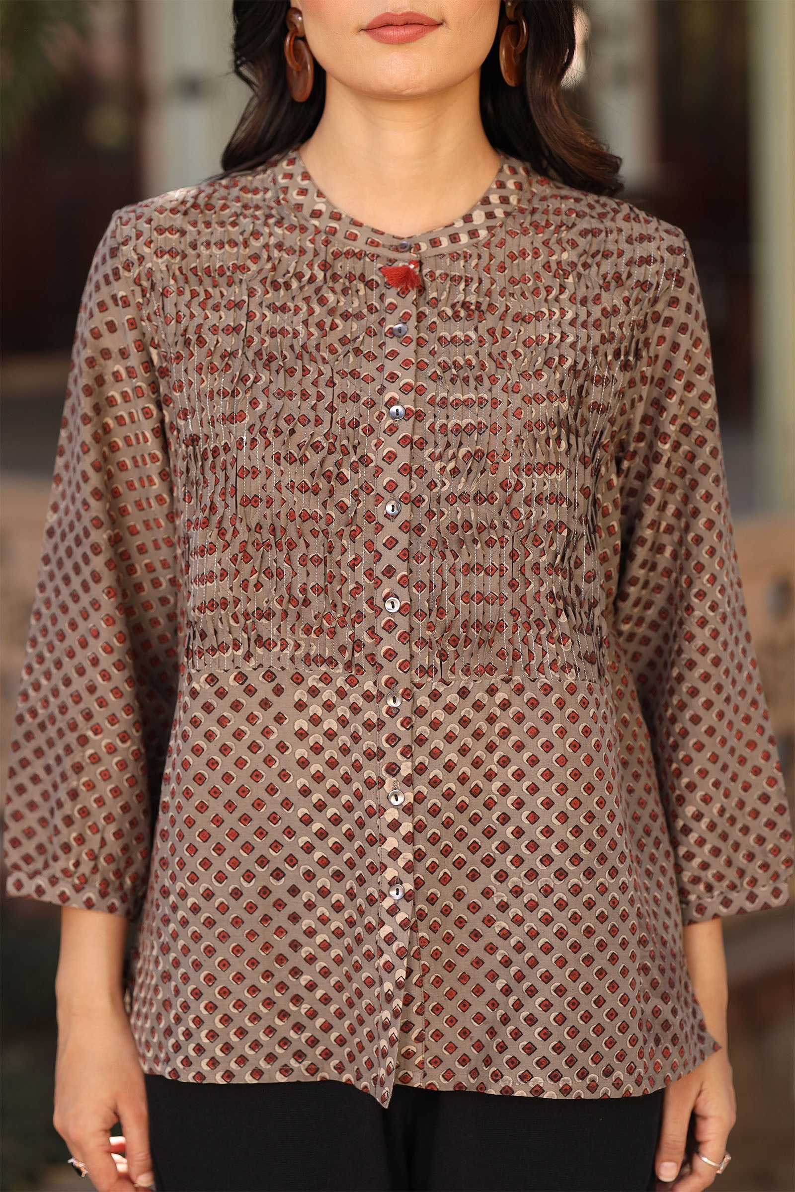 Eva Grey Top