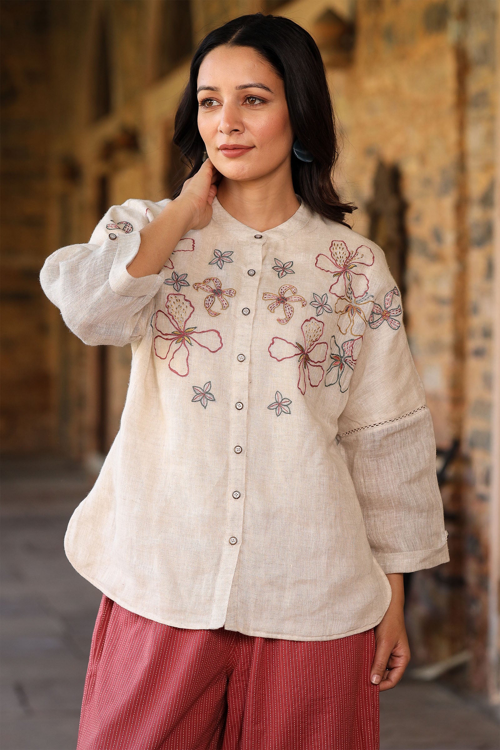 Samara Beige Top