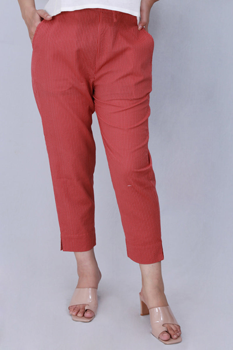 Coral Kantha Narrow Pants - Dhãran