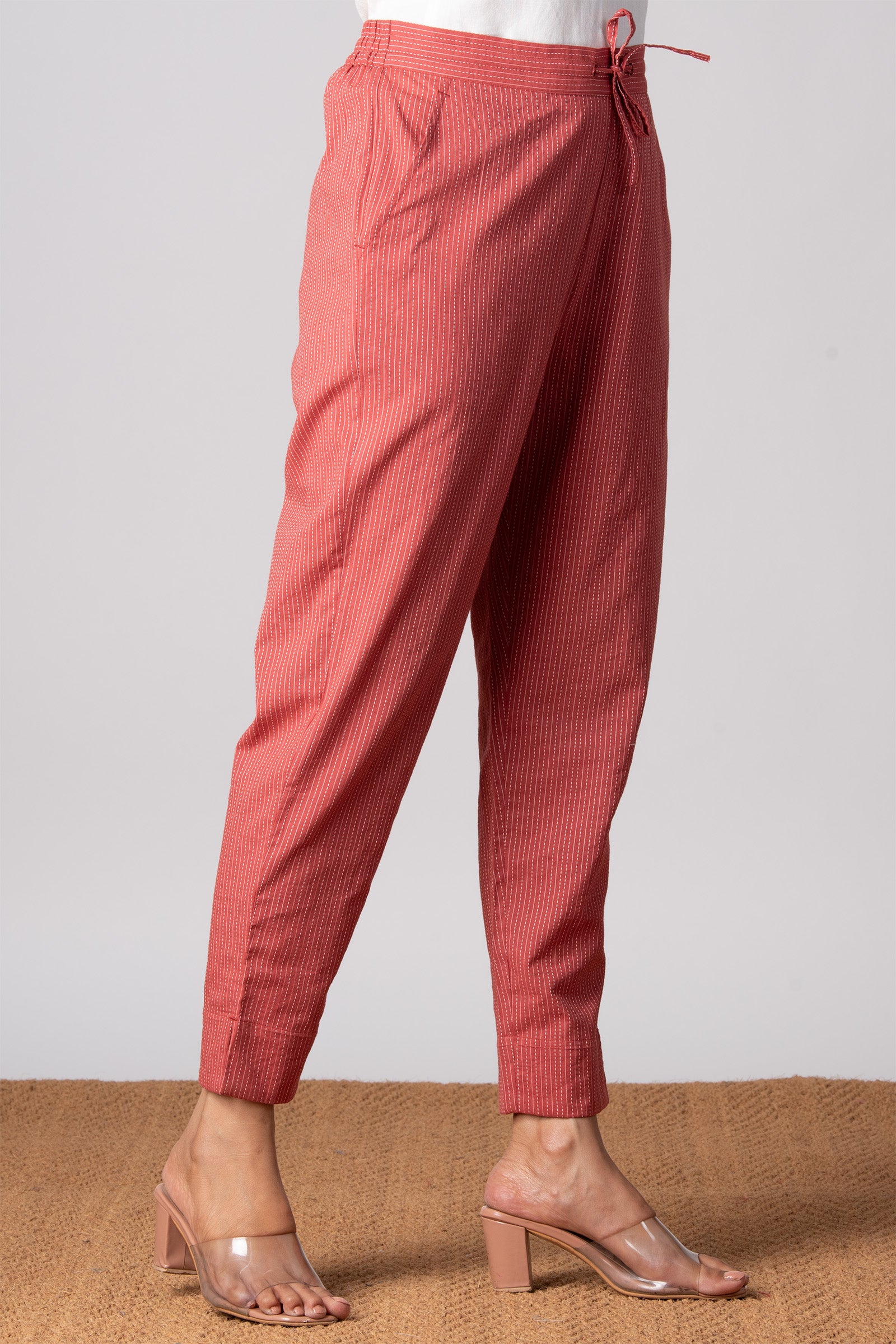 Kantha Coral Narrow Pants