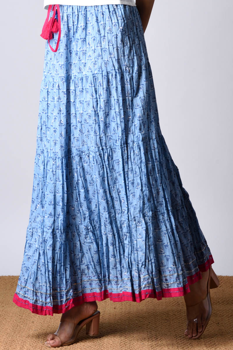 Blue Dazzle Skirt - Dhãran