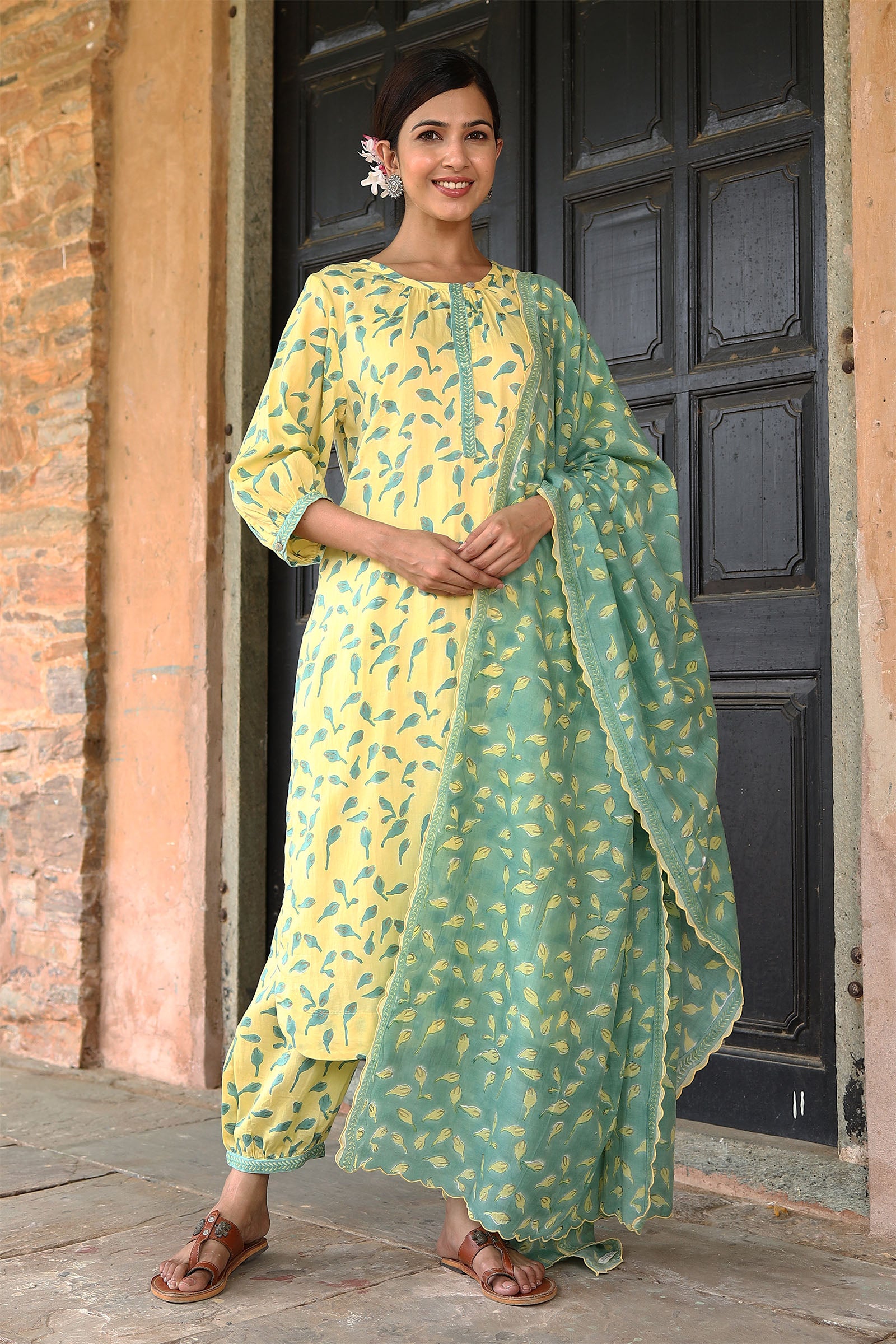 Blossom Yellow Kurta