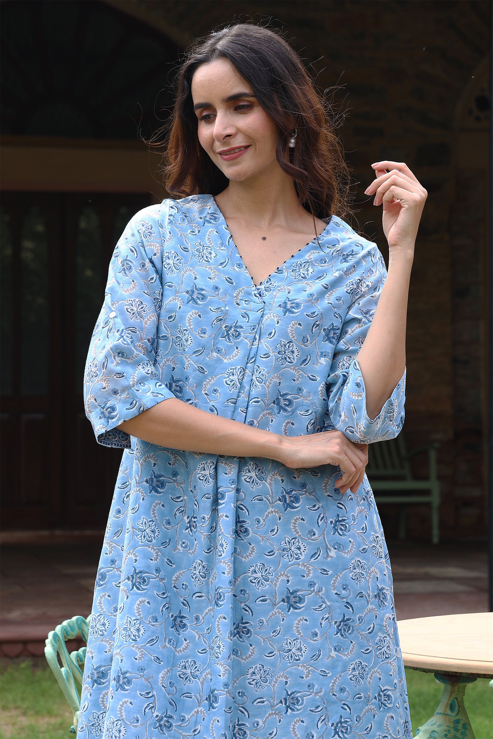 Swirl Blue Tunic