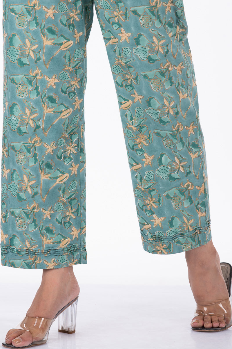 Green Gulista Straight Pant - Dhãran