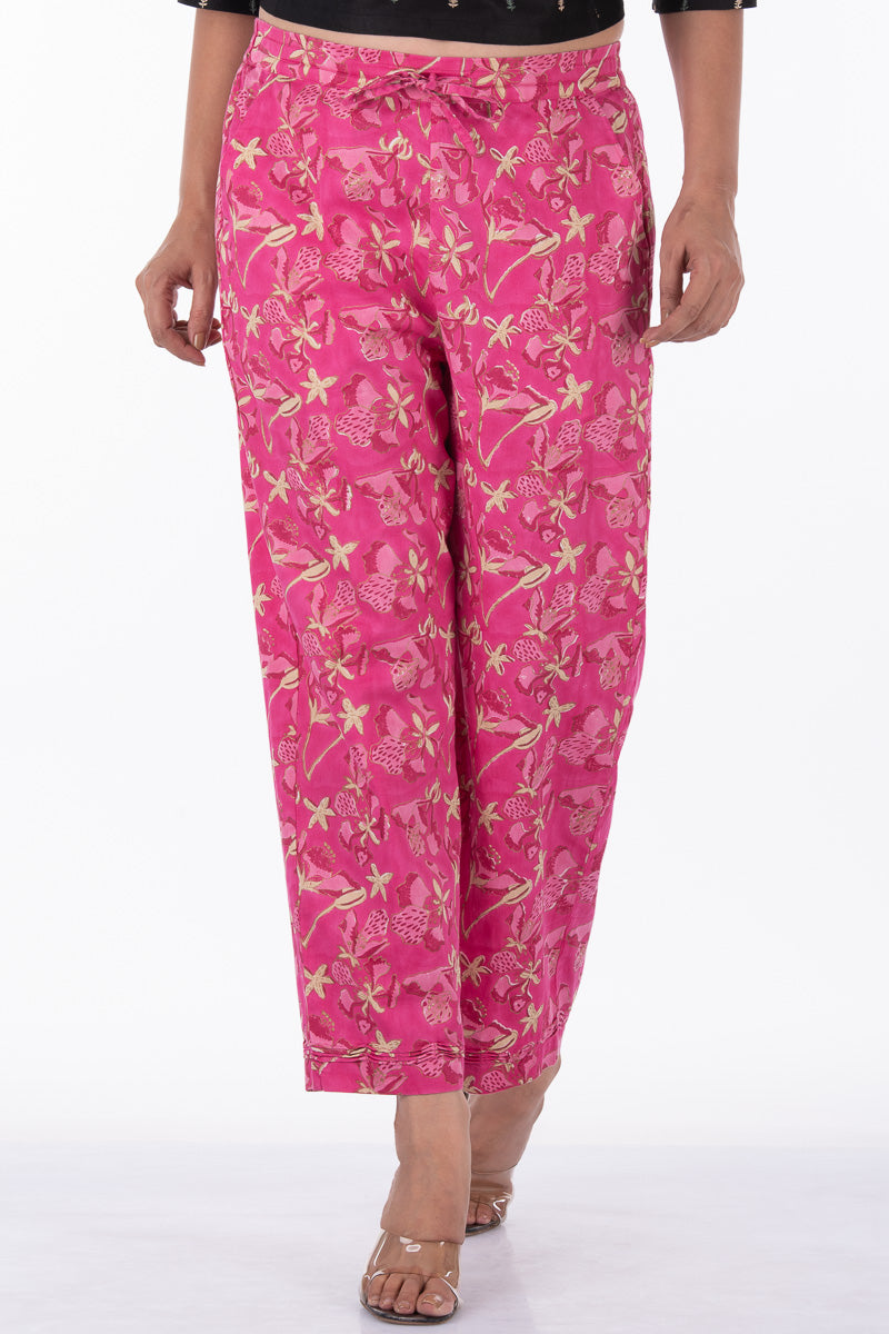 Gulista Pink Straight Pant - Dhãran