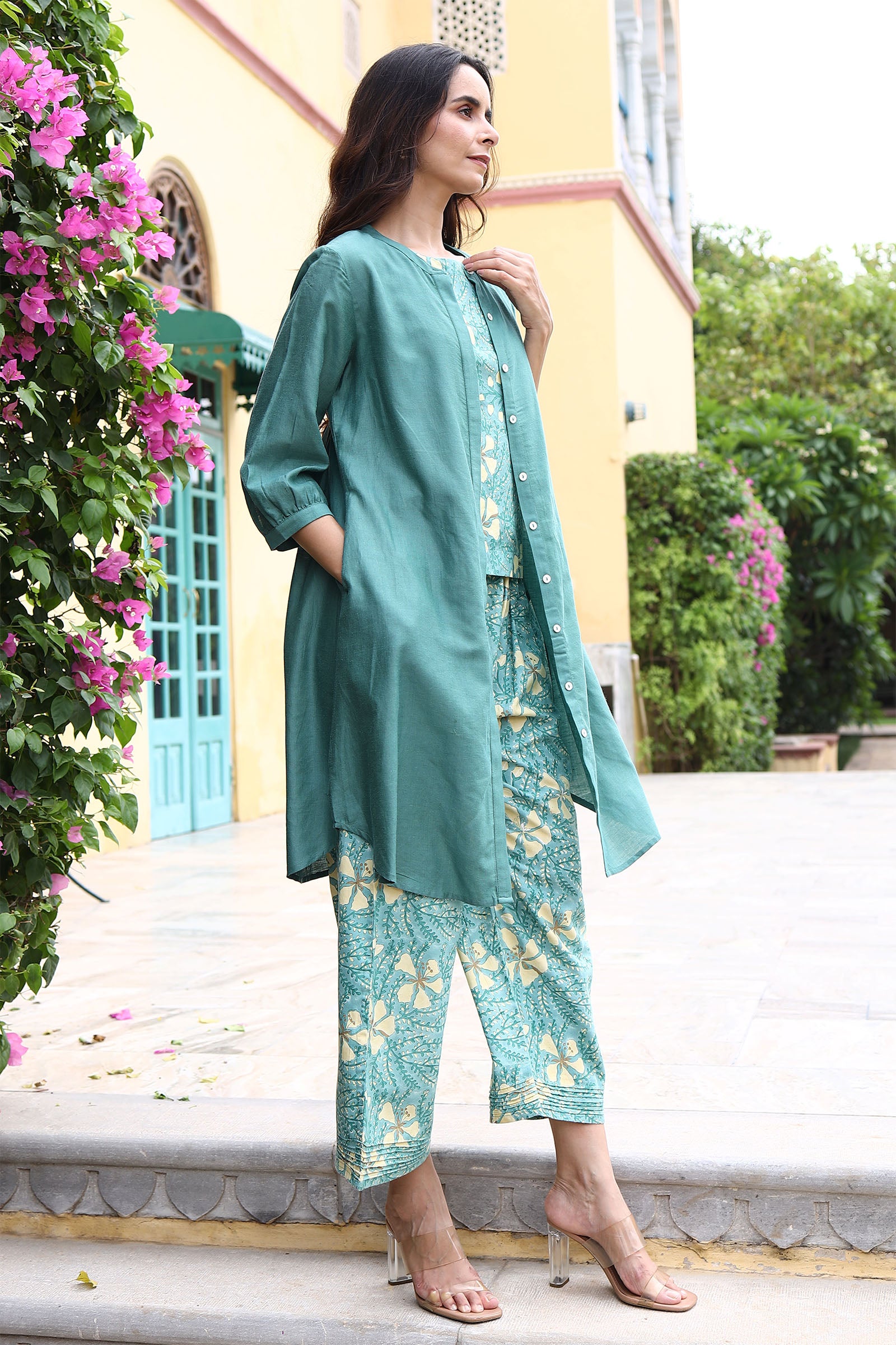 Raag Green Smock Tunic