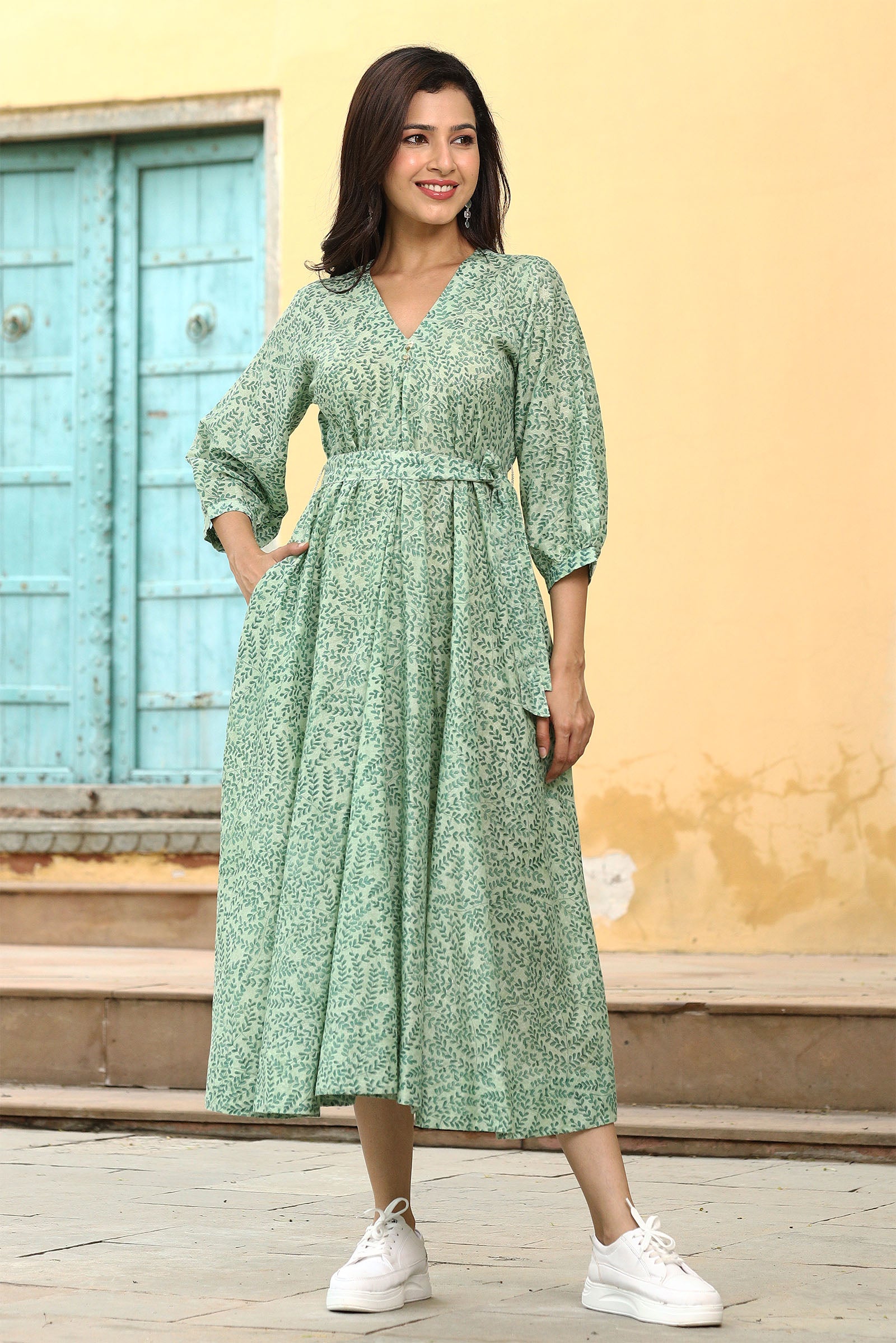 Khushi Green Dress
