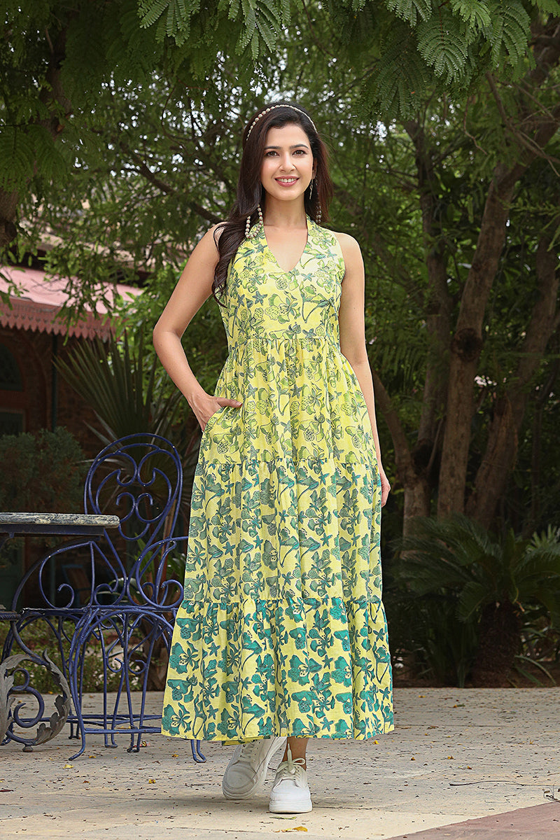 Yellow Gulmohar Dress - Dhãran