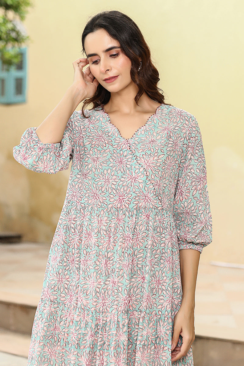 Daisy Soft Blue Dress - Dhãran