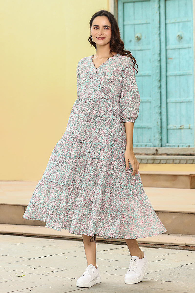 Daisy Soft Blue Dress - Dhãran