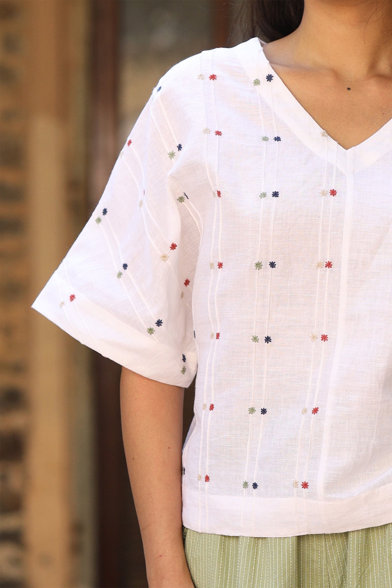 Boho White Top