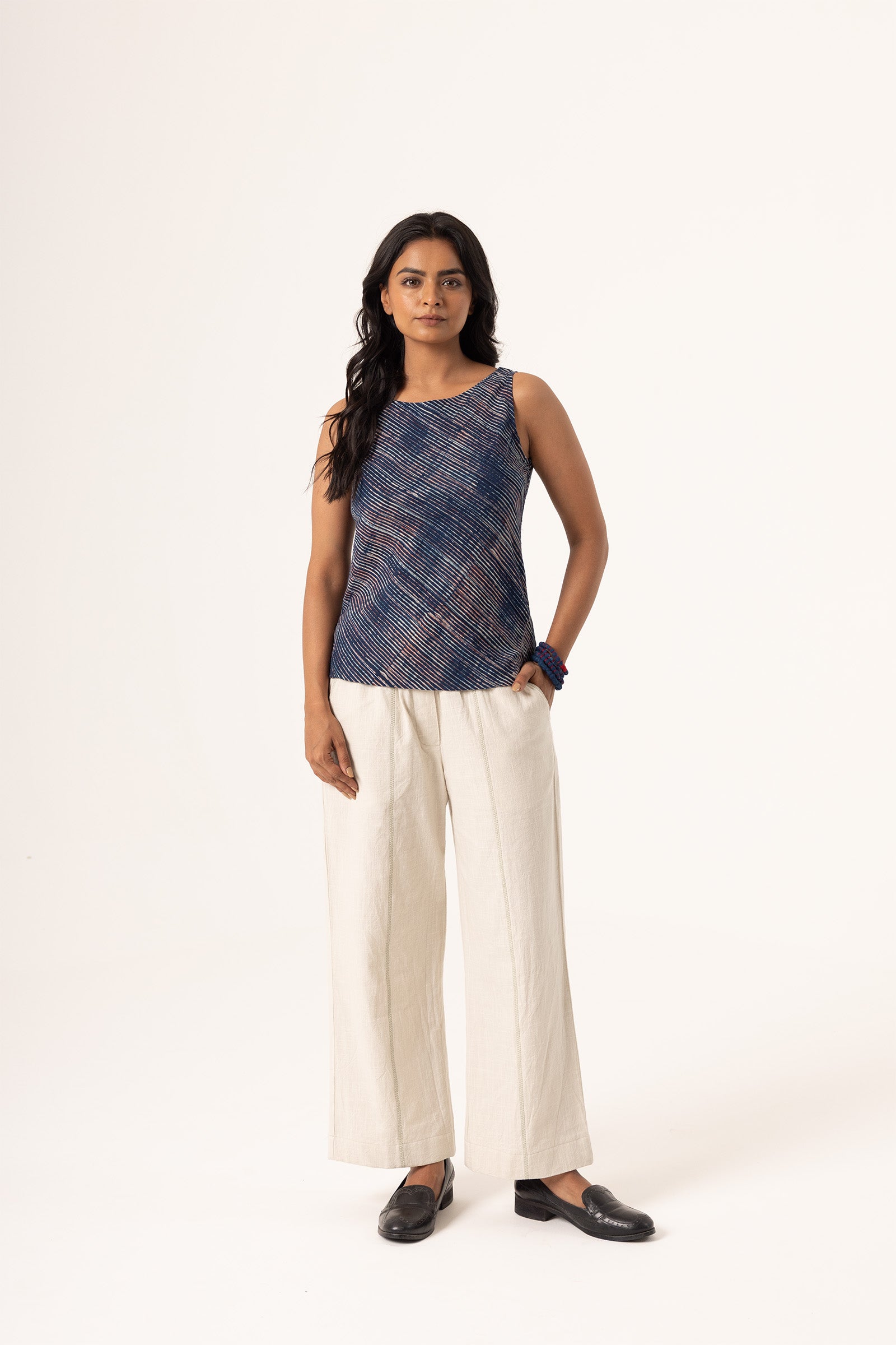 Slay Crop Top Indigo