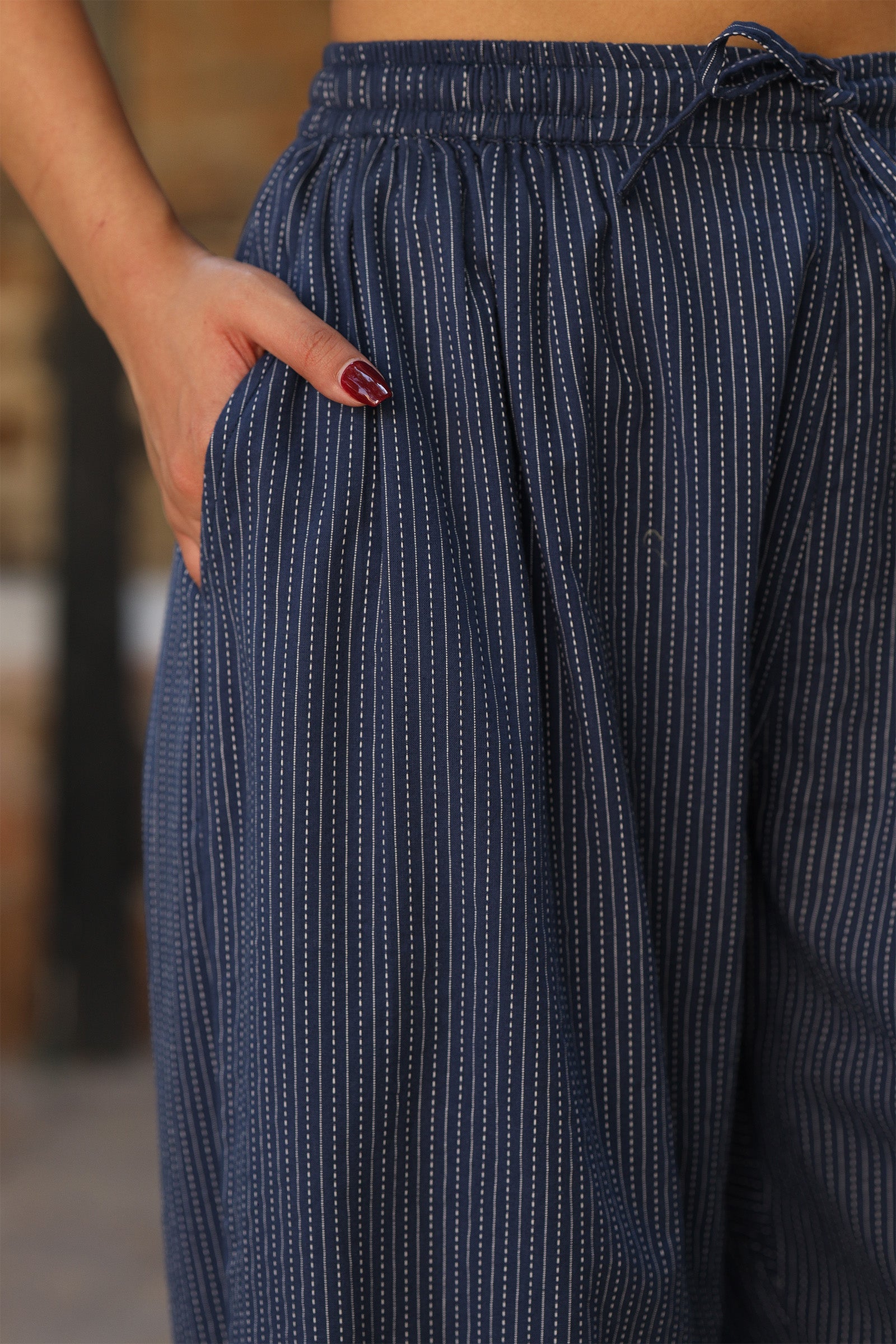 Scallop Blue Pants