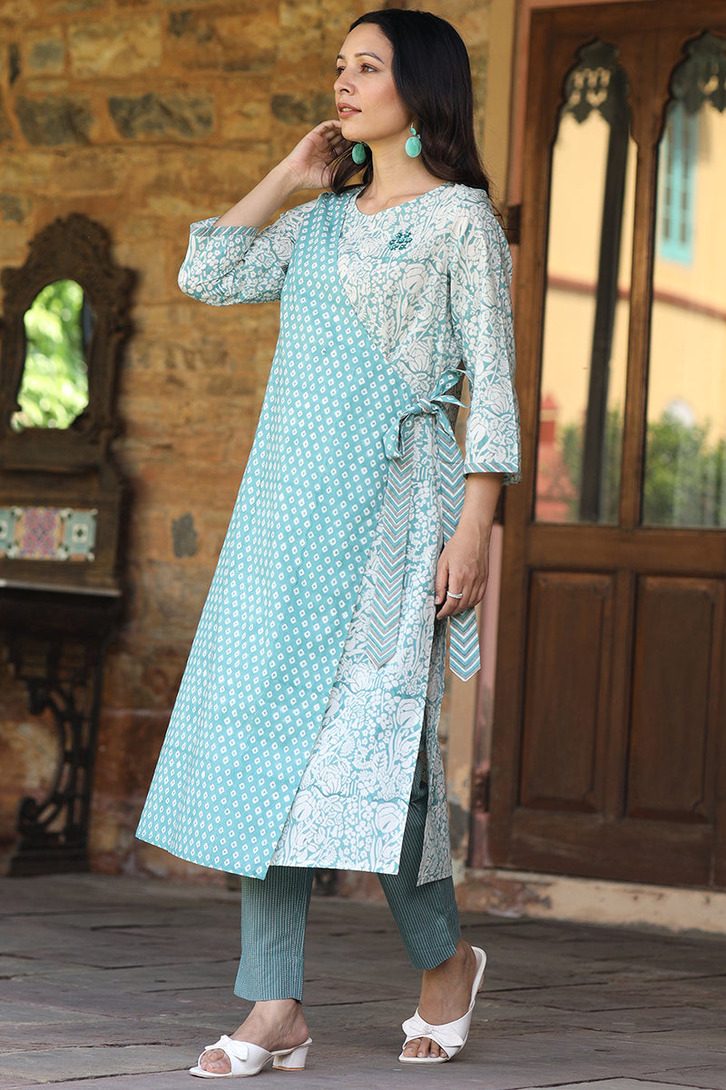Jama Green kurta