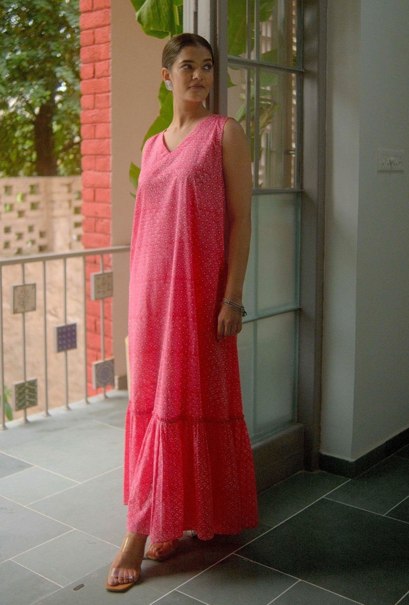 Pink Jhalar Dress