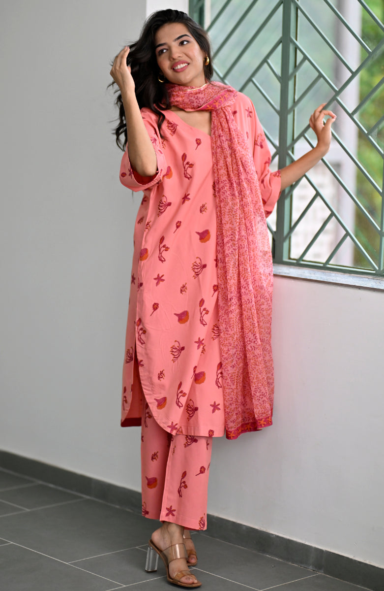 Aura suit set - Peach