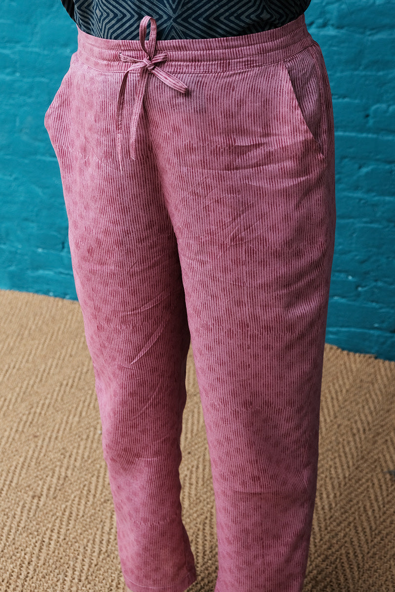 Pink Straight Pant - Dhãran