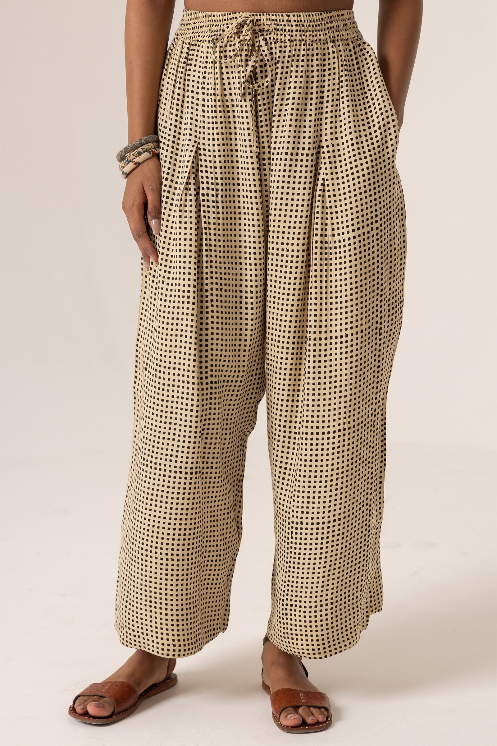 Grid Pants Black