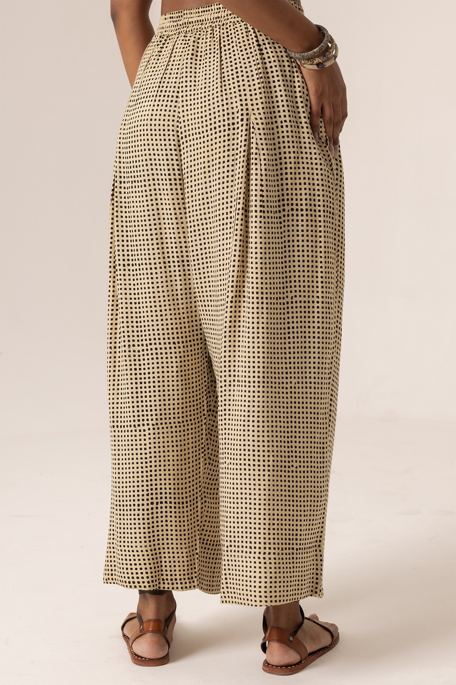Grid Pants Black