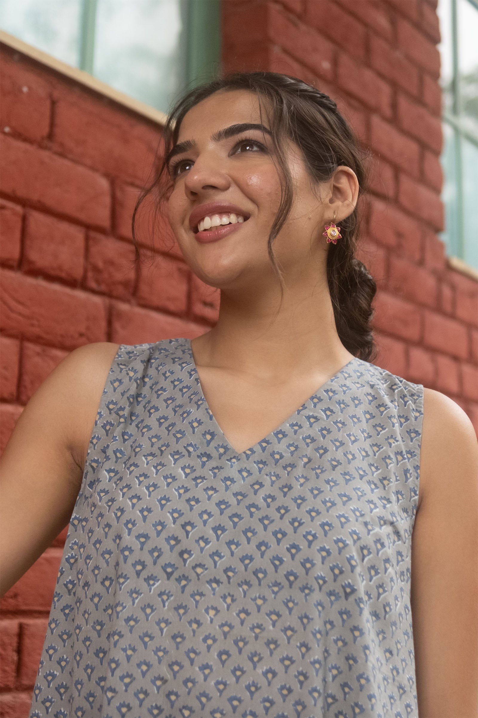 Grey Jhalar Dress