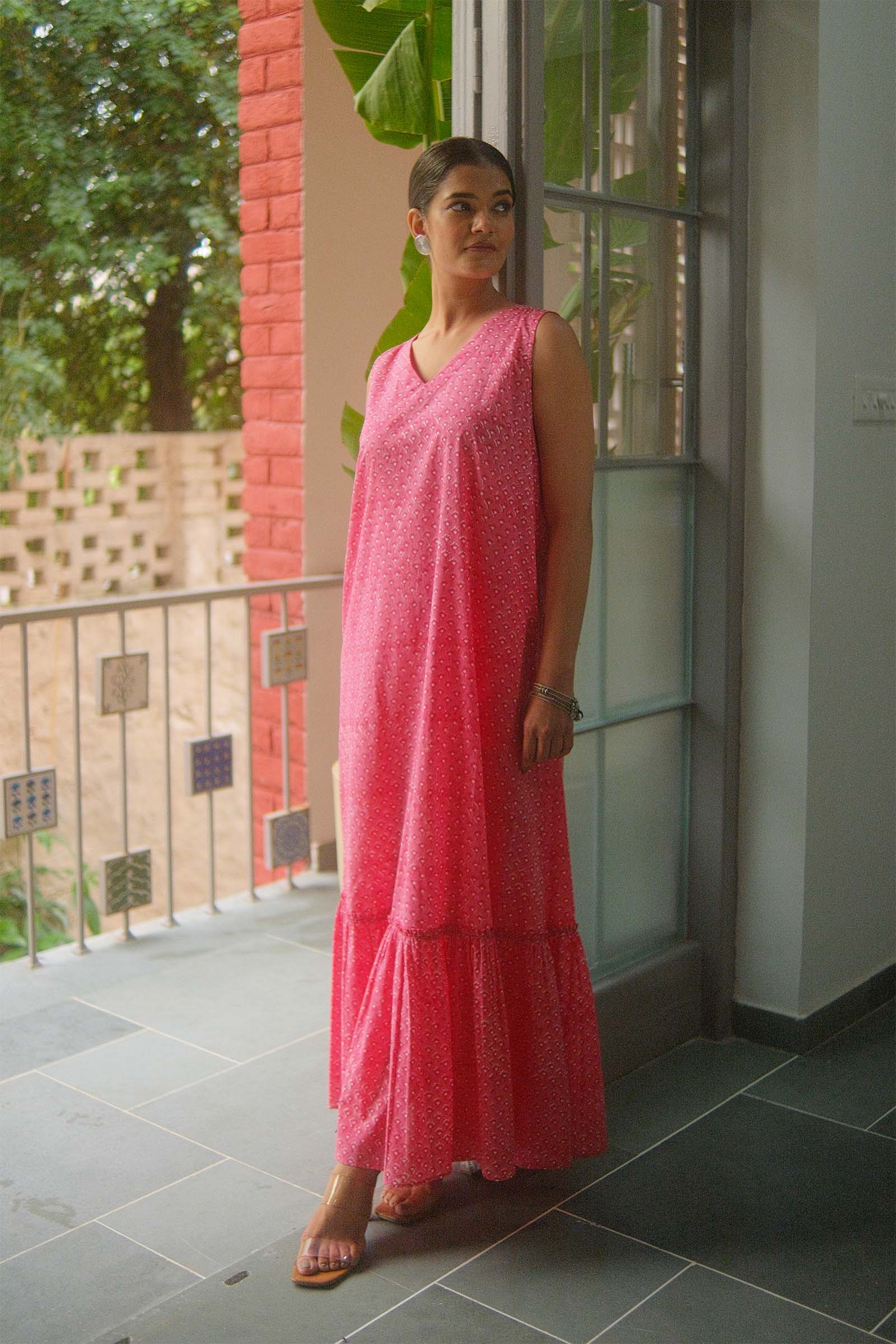 Pink Jhalar Dress