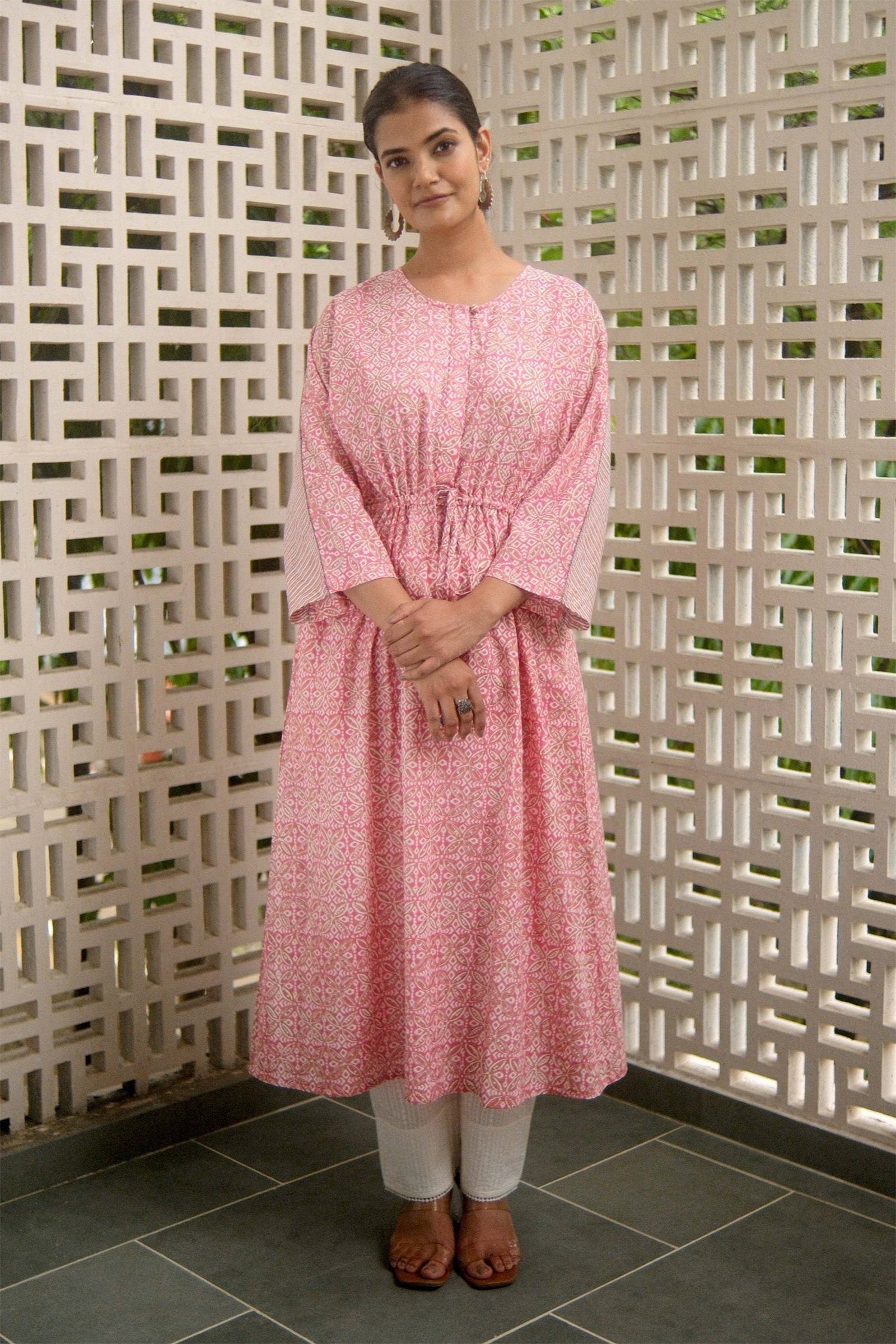 Pink Miko kaftan