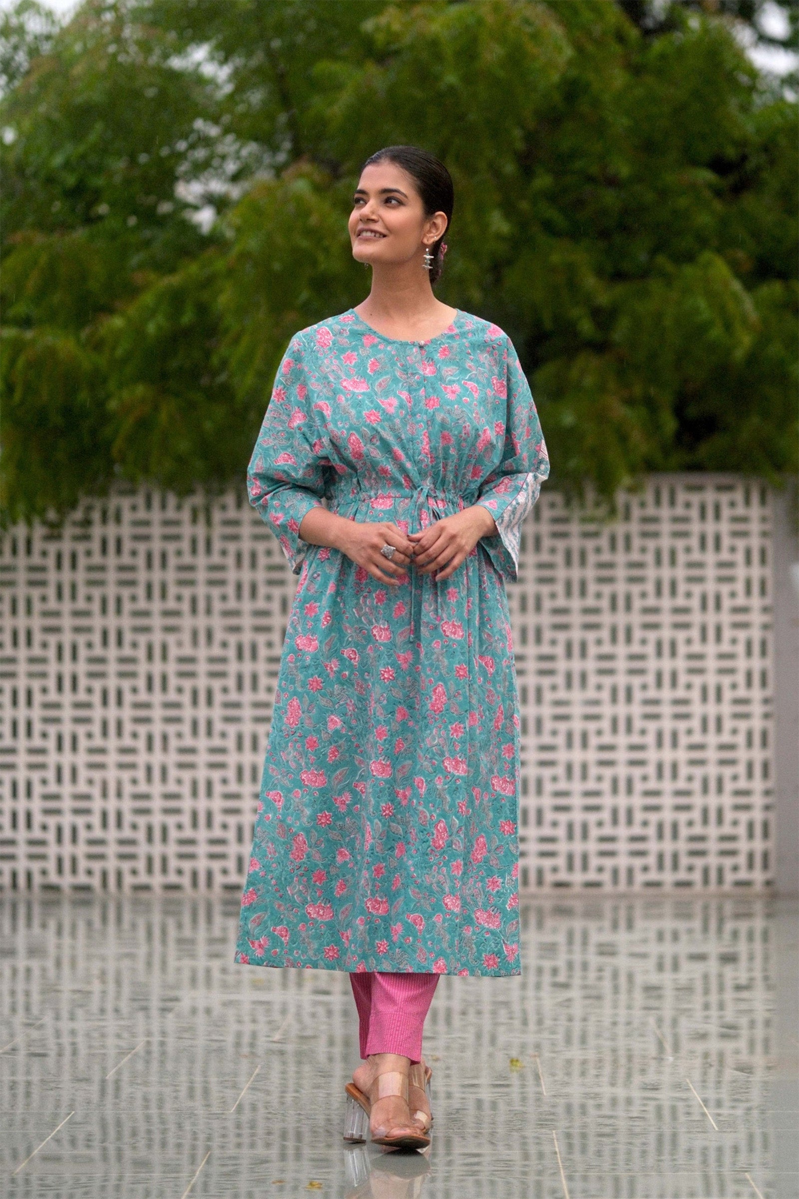 Blue Miko kaftan