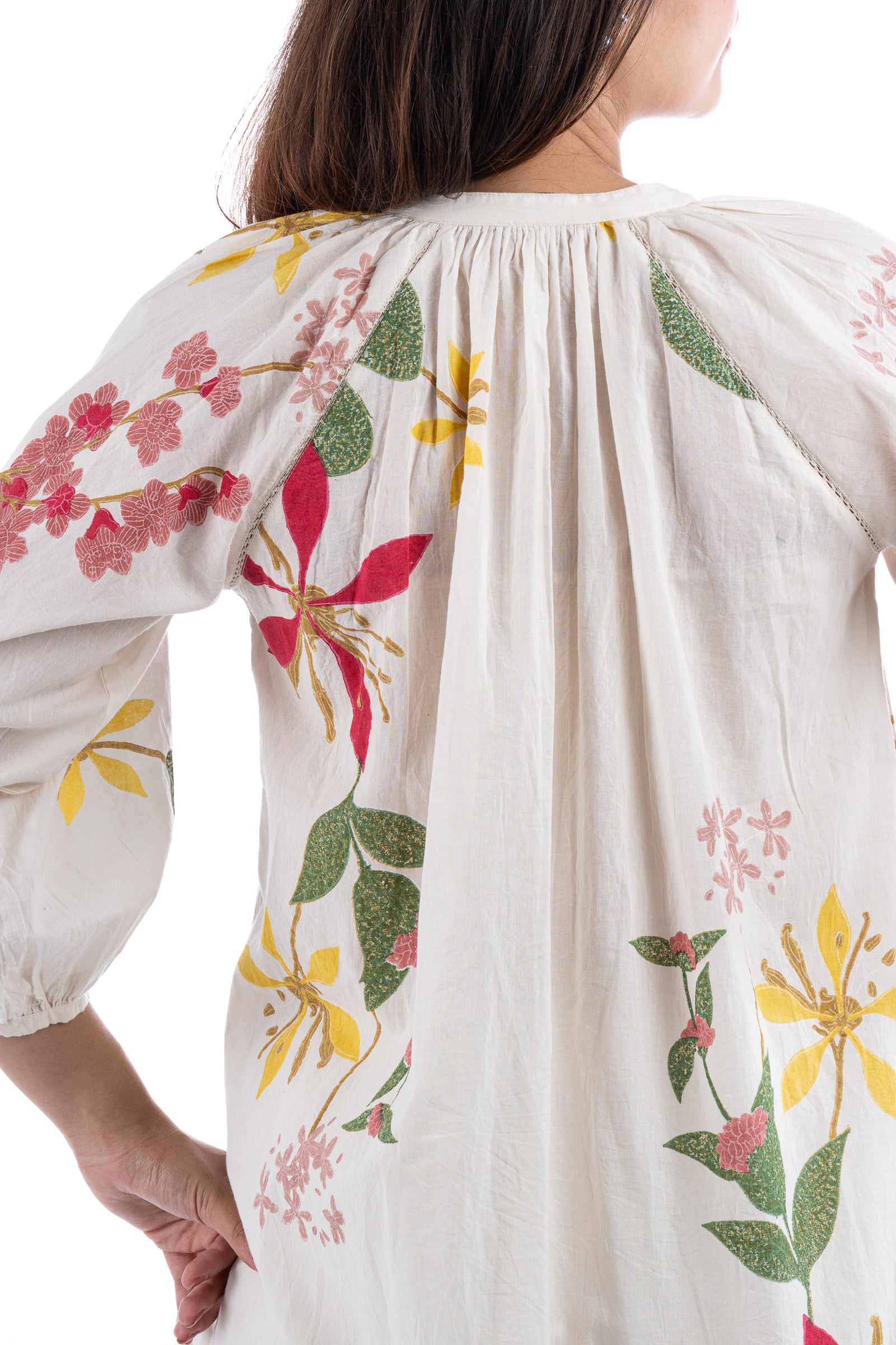 Nico Kurta Botanical Print Dharan Bouquet of Love