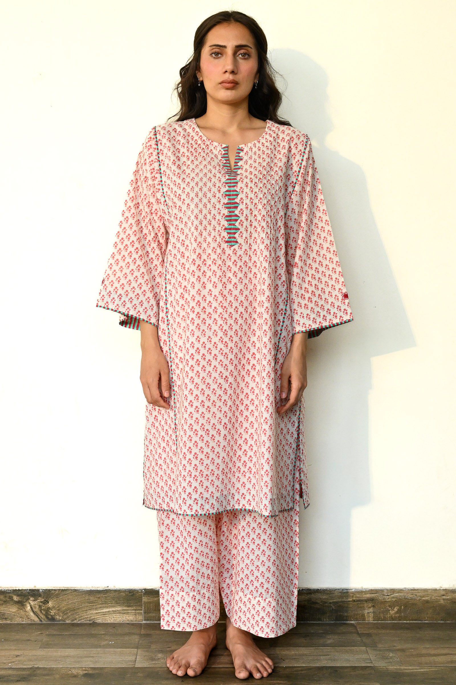 Noor  Kurta Peach - Dhãran