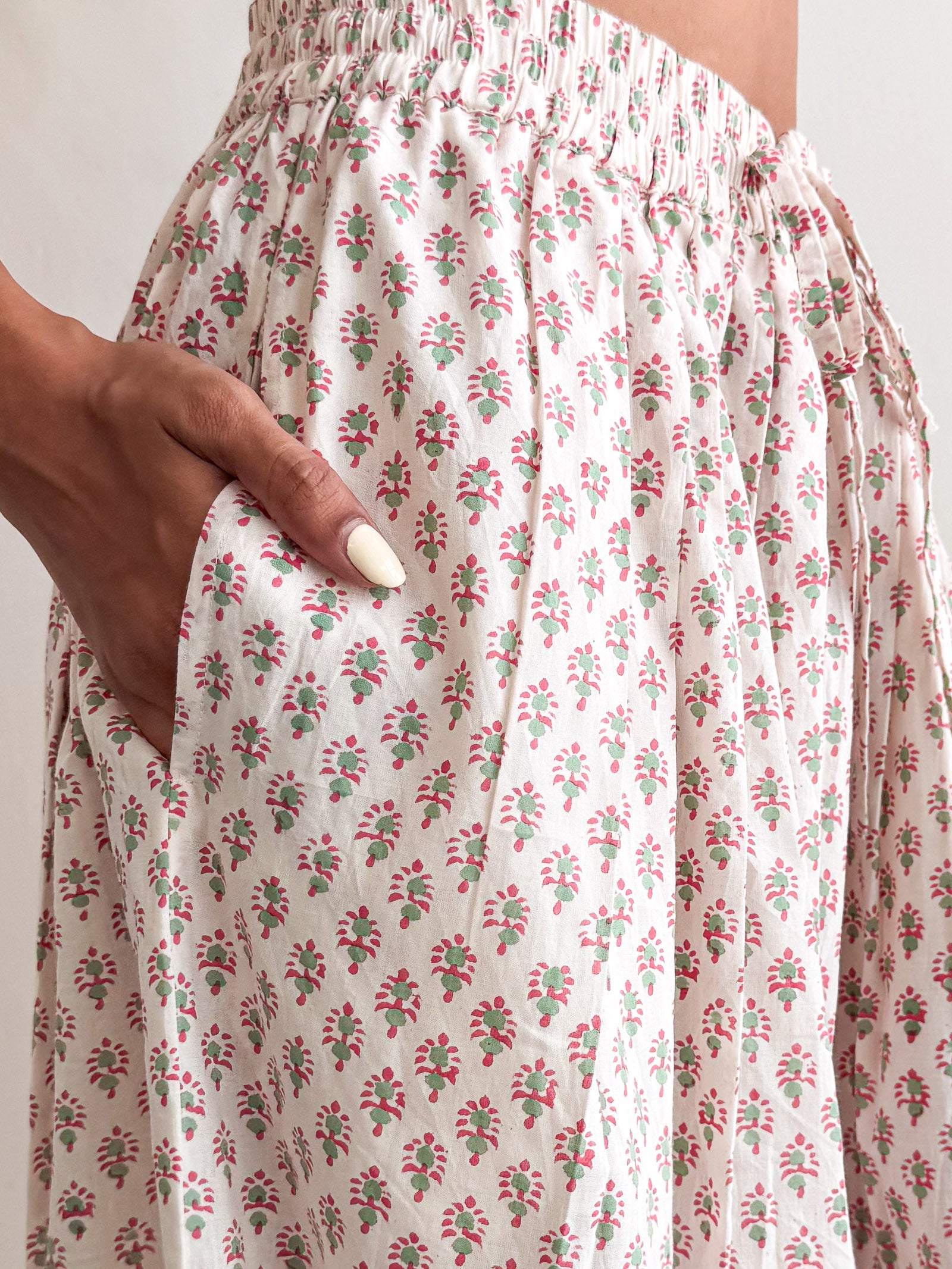Ruhi Farshi Pant Green - Dhãran